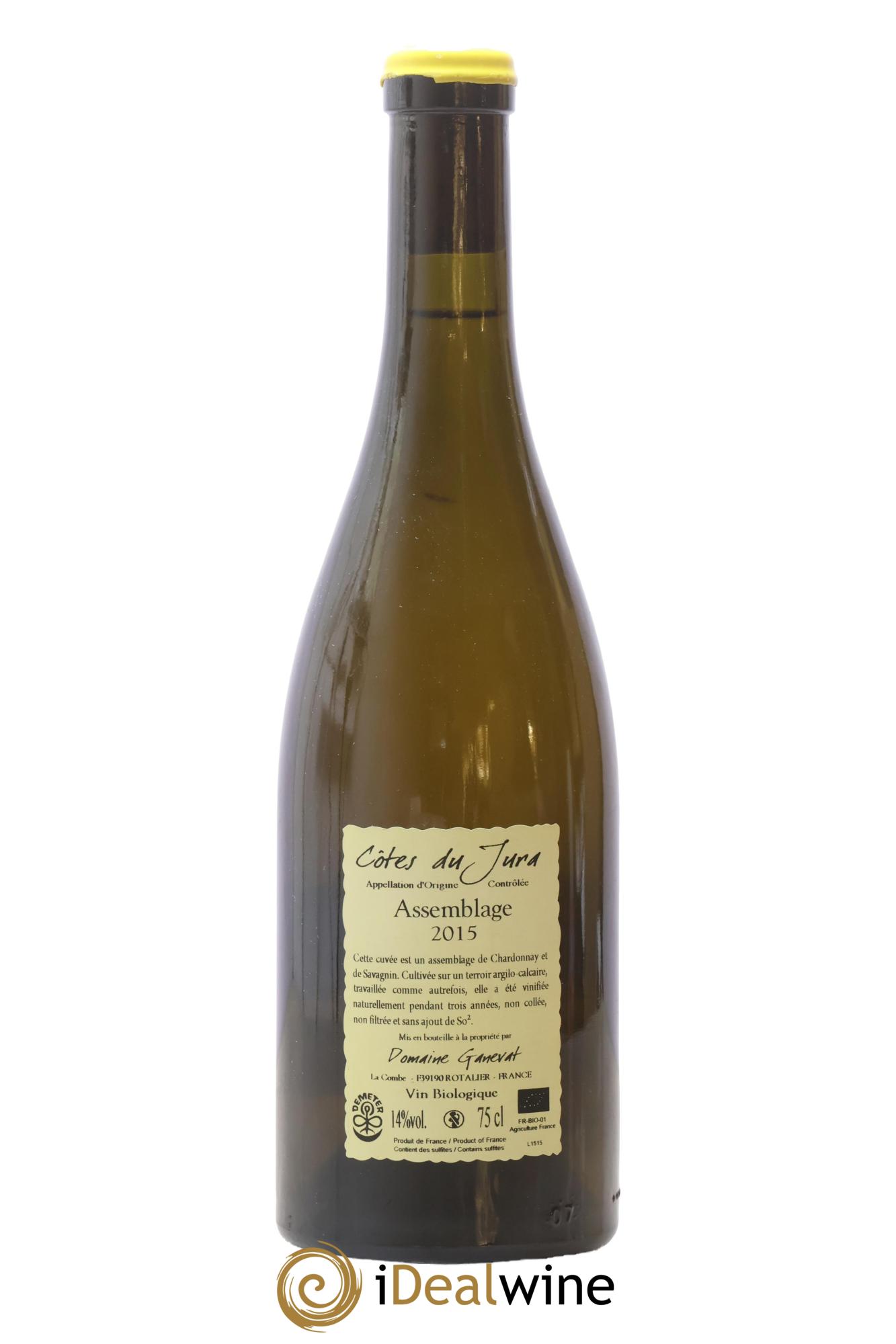 Côtes du Jura Cuvée Orégane Jean-François Ganevat (Domaine) 2015 - Lot de 1 bouteille - 1