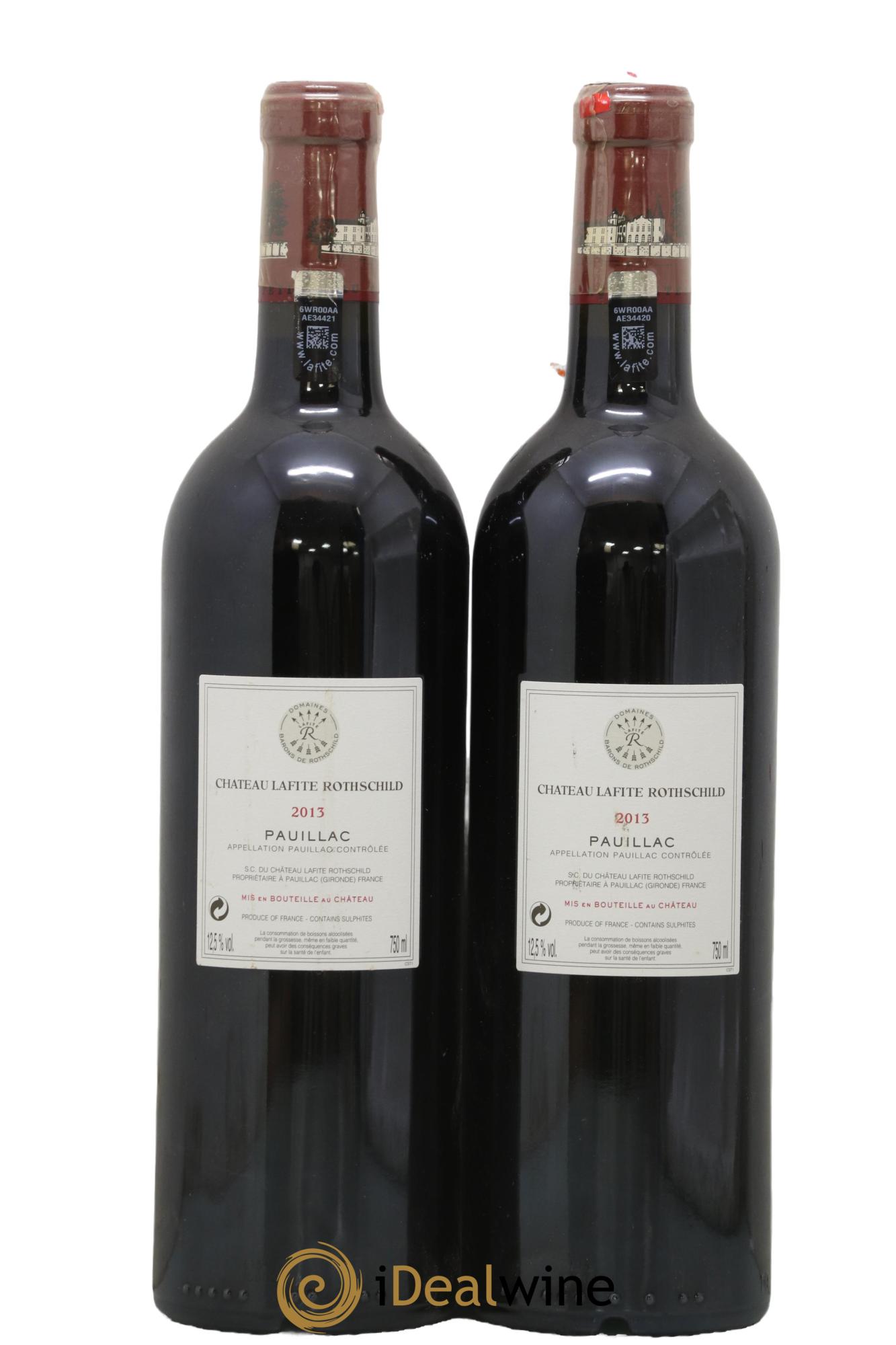 Château Lafite Rothschild 1er Grand Cru Classé 2013 - Lot of 2 bottles - 1