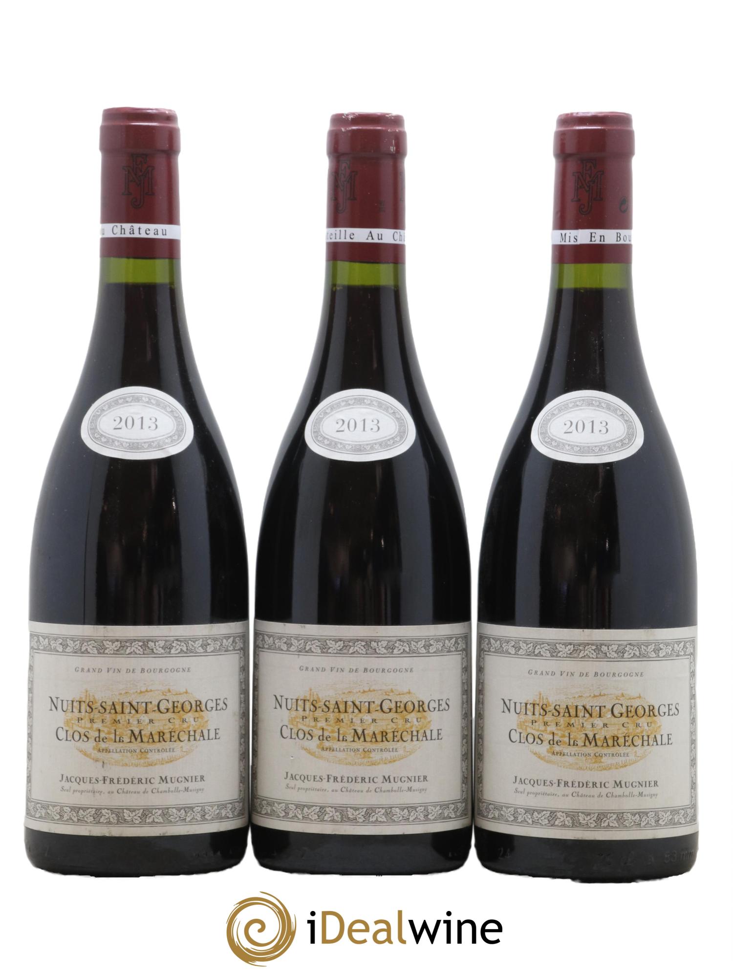 Nuits-Saint-Georges 1er Cru Clos de La Maréchale Jacques-Frédéric Mugnier 2013 - Lot de 3 bouteilles - 0