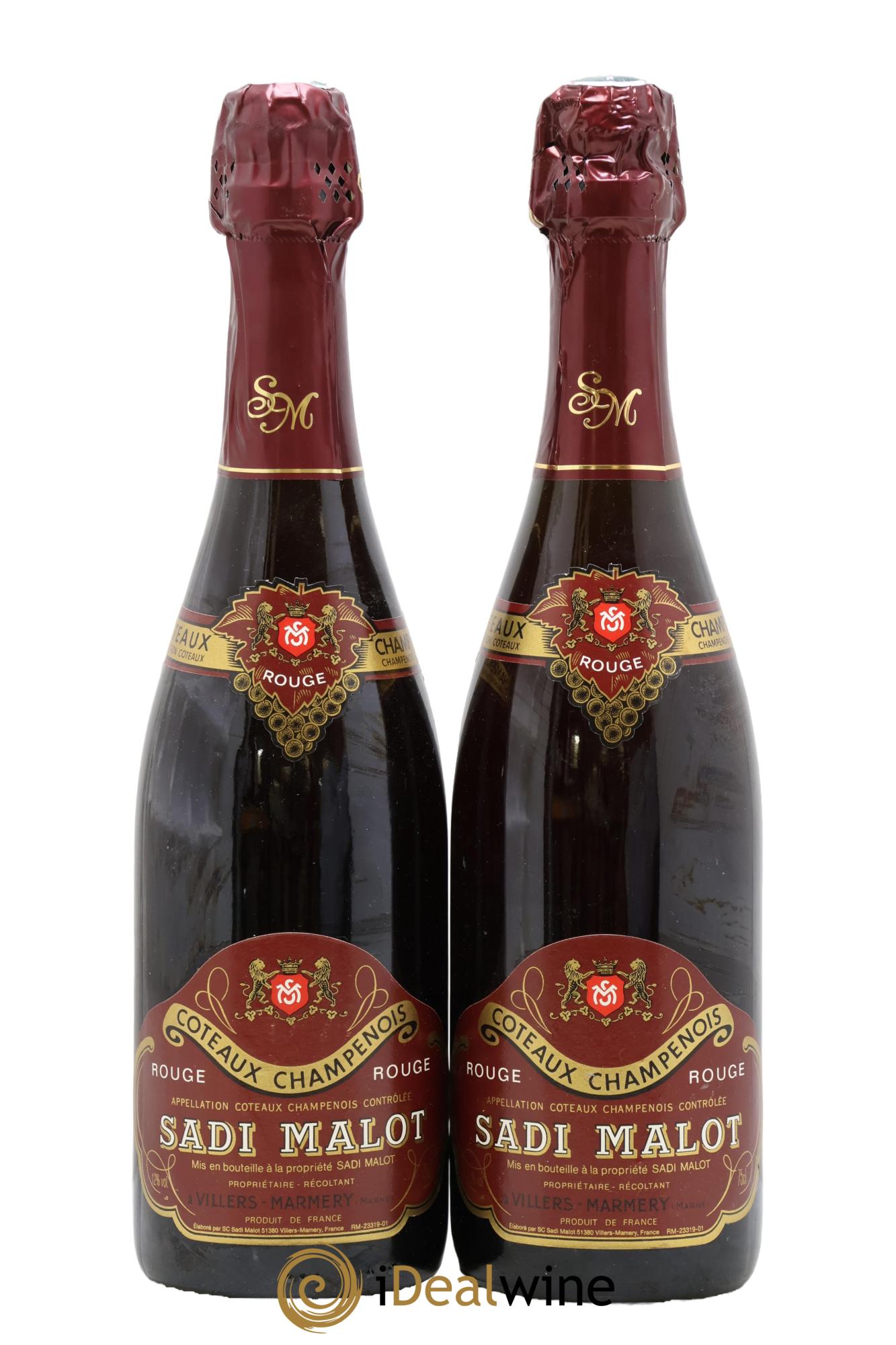 Coteaux Champenois Sadi Malot - Lot of 2 bottles - 0