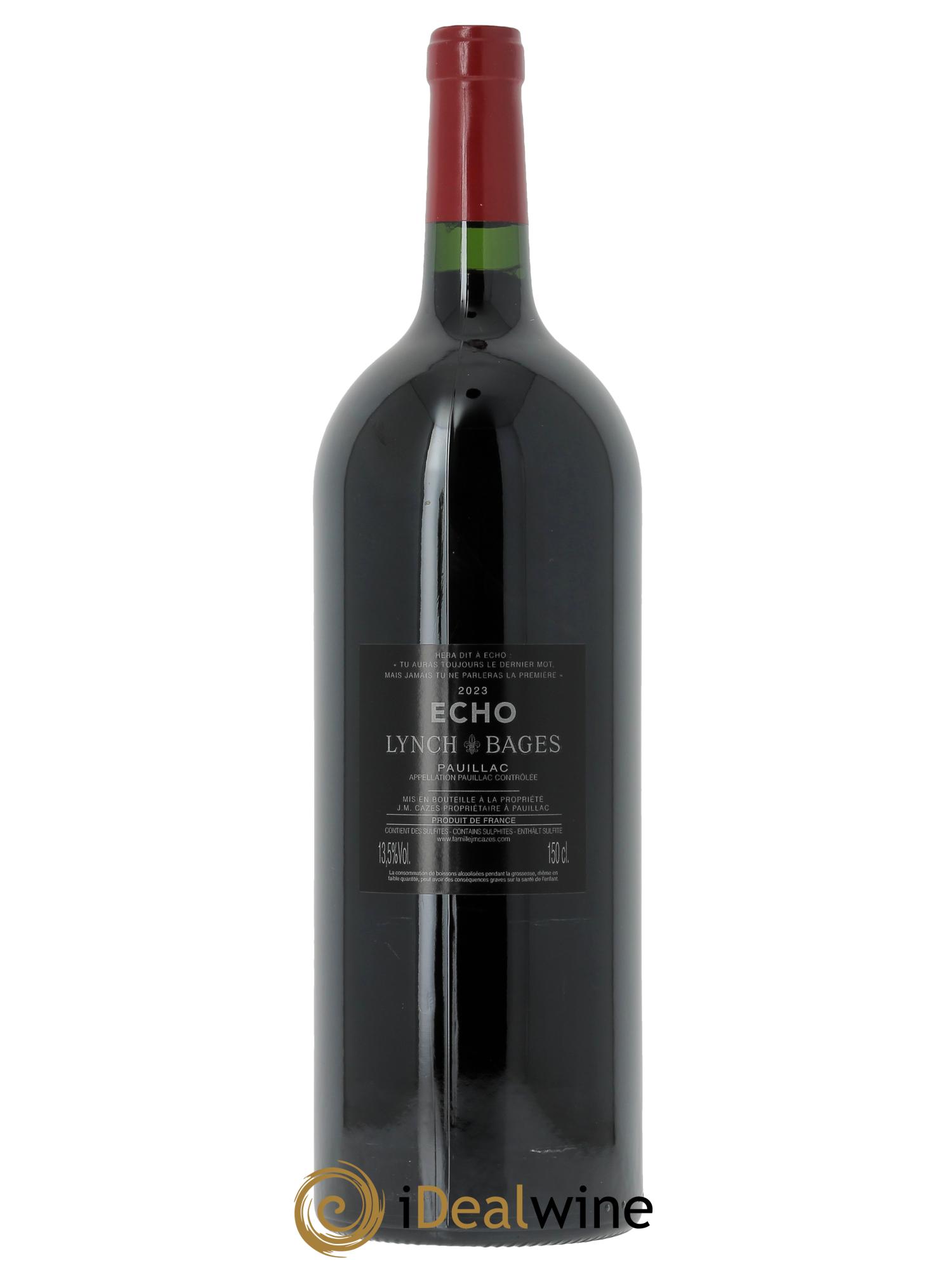 Echo de Lynch Bages Second Vin (CBO à partir de 3 mgs) 2023 - Lot de 1 magnum - 1