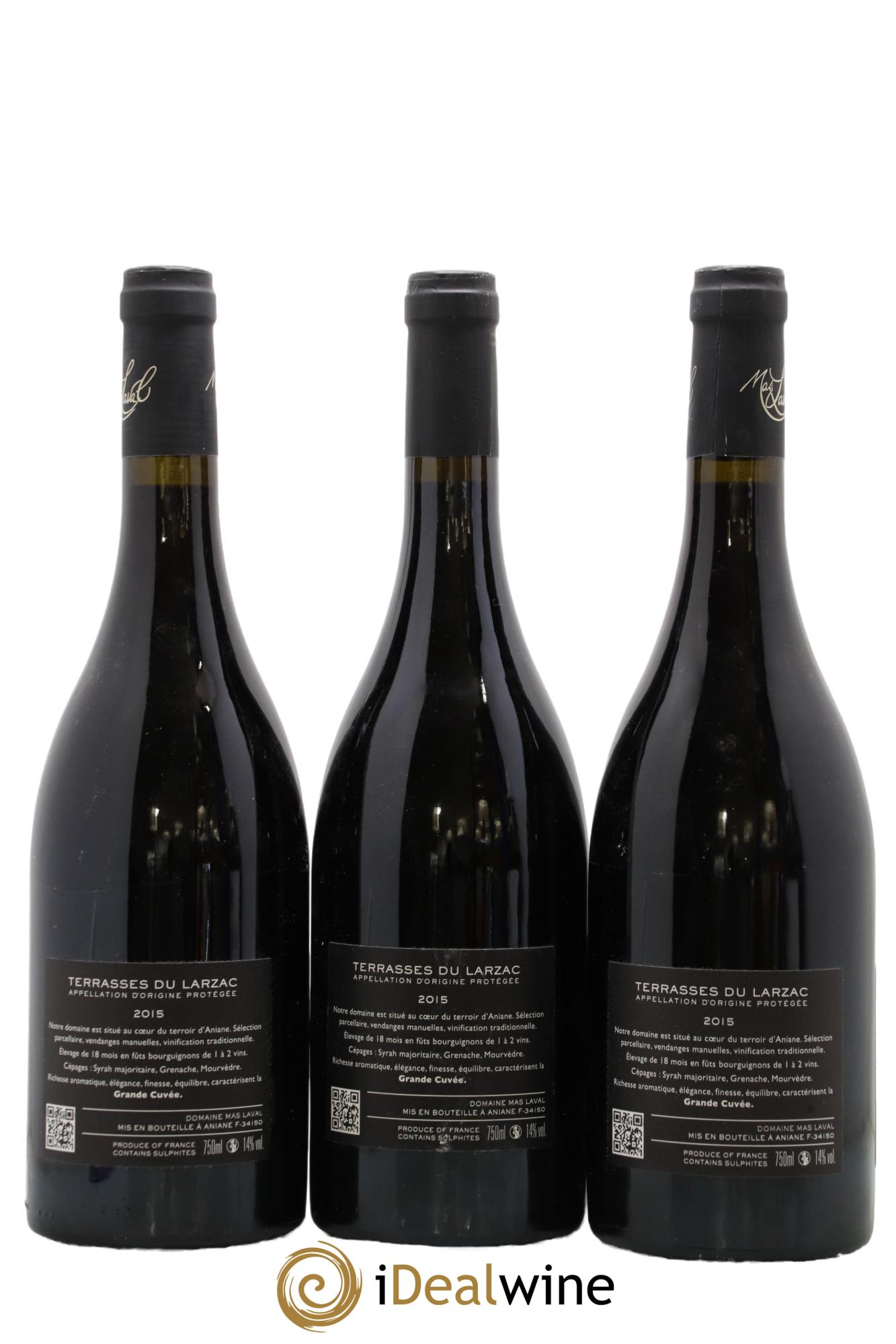 Pays d'Hérault Mas Laval Grande Cuvée Joël Laval 2015 - Posten von 3 Flaschen - 1