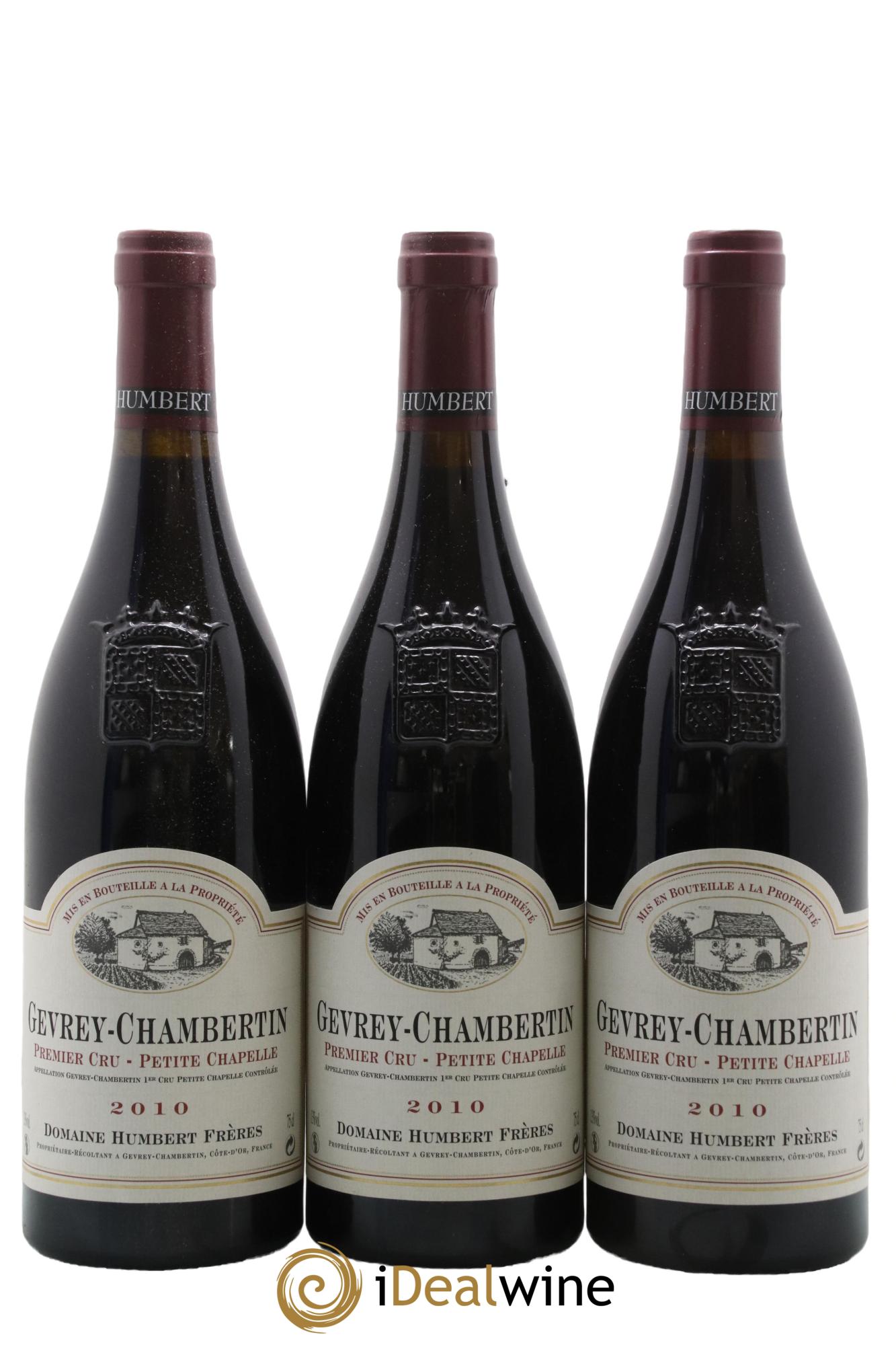 Gevrey-Chambertin 1er Cru Petite Chapelle Humbert (Domaine) 2010 - Lot de 3 bouteilles - 0