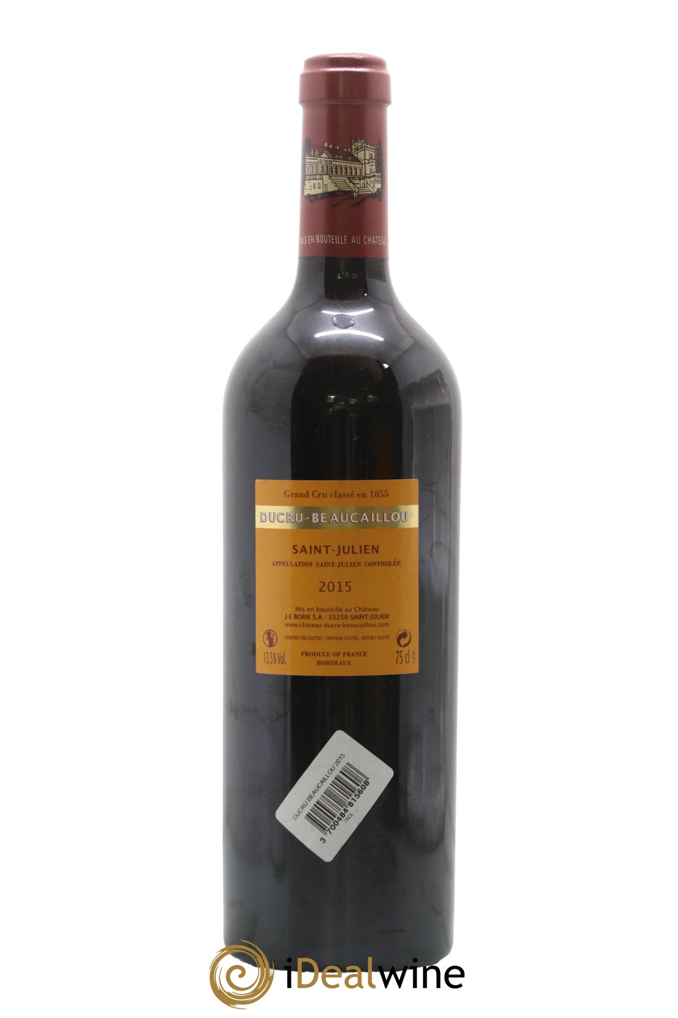 Château Ducru Beaucaillou 2ème Grand Cru Classé 2015 - Lot of 1 bottle - 1