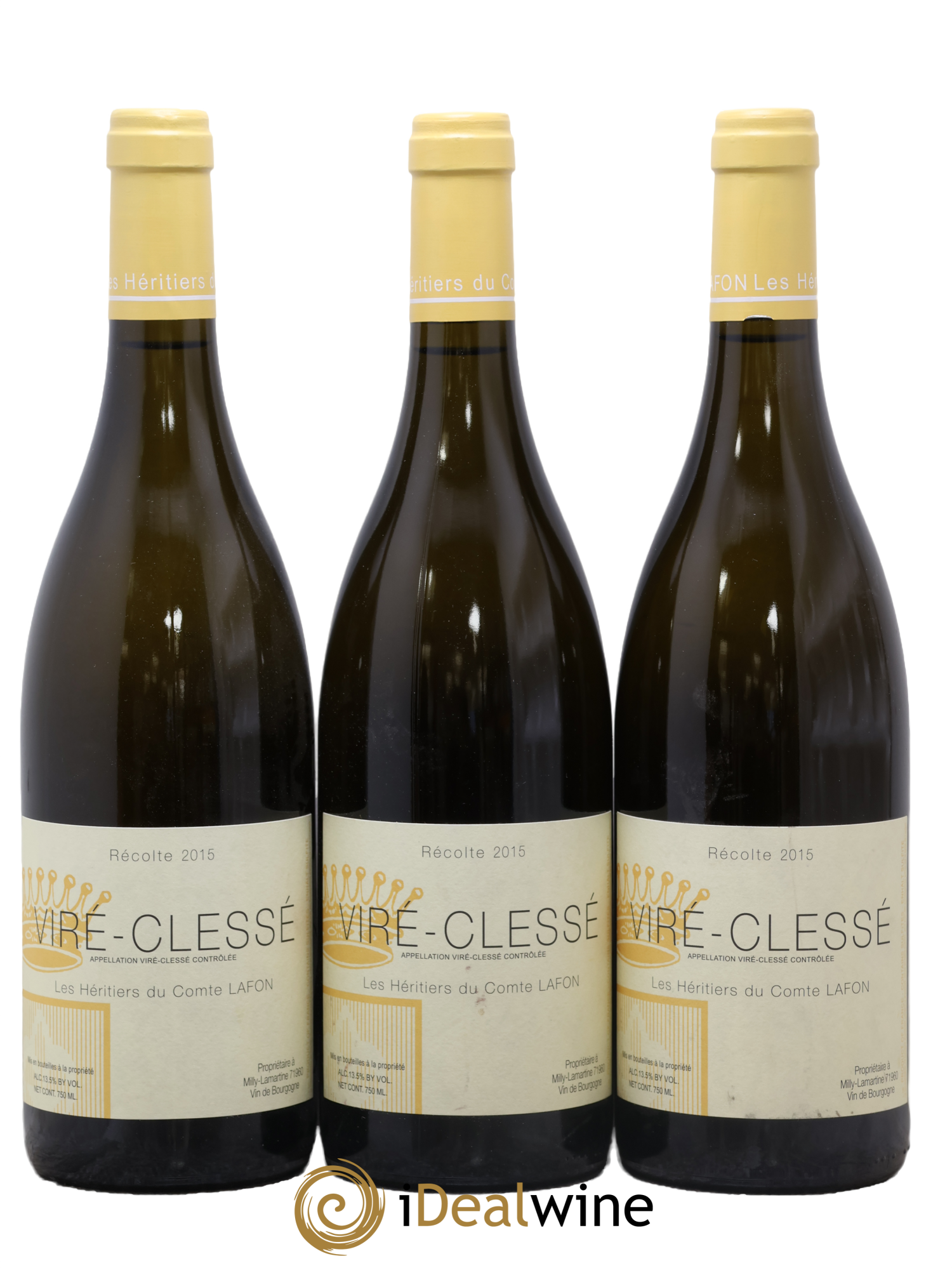 Viré-Clessé Héritiers du Comte Lafon (Domaine des) 2015 - Posten von 3 Flaschen - 0
