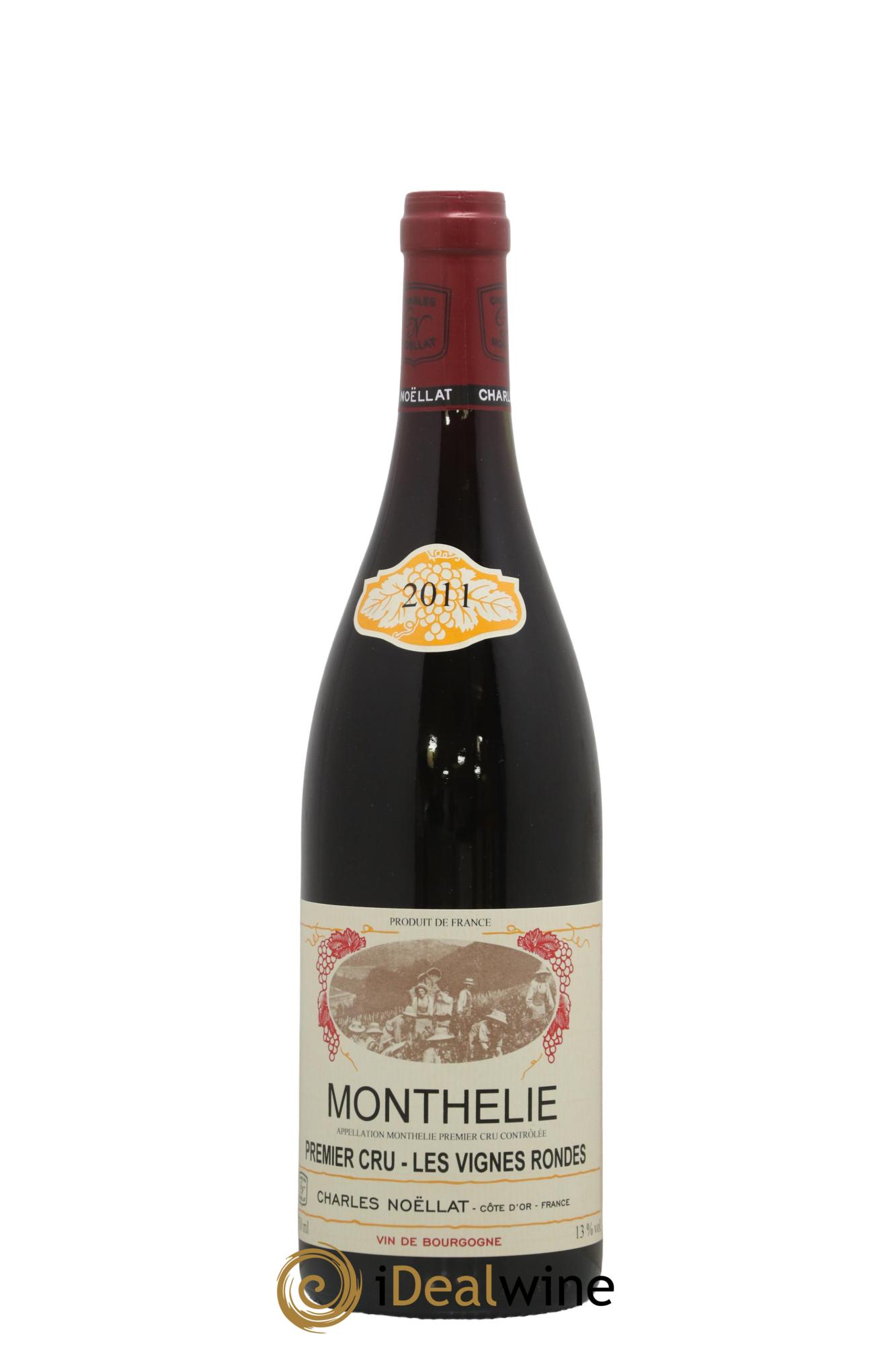 Monthélie 1er Cru Les Vignes Rondes Charles Noellat 2011 - Lot de 1 bouteille - 0