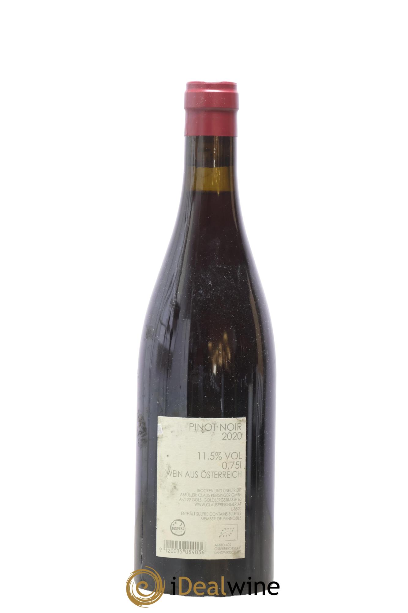 Autriche Claus Preisinger Pinot Noir 2020 - Lot of 1 bottle - 1