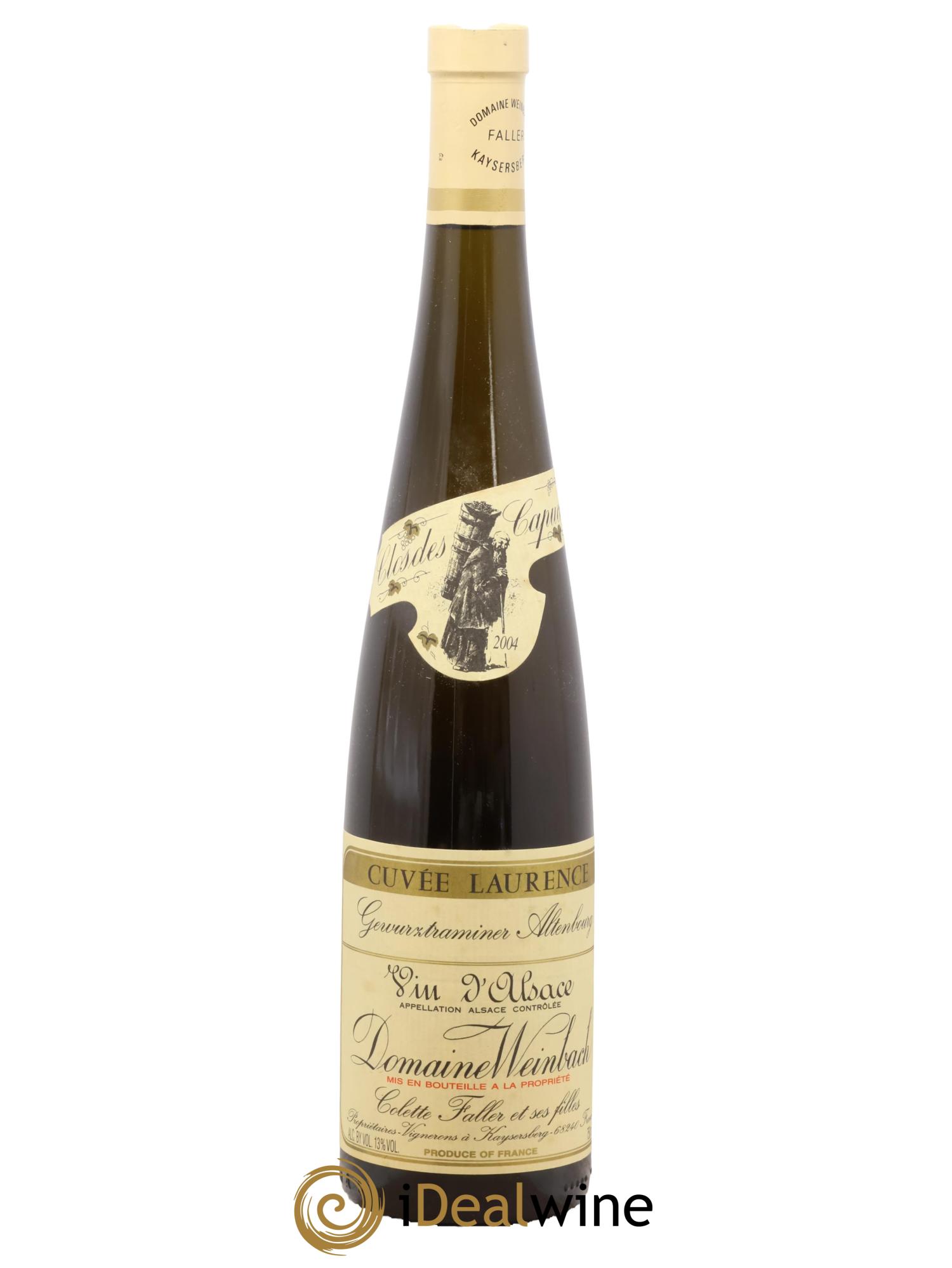 Alsace Gewurztraminer Altenbourg - Cuvée Laurence Weinbach (Domaine) 2004 - Lot de 1 bouteille - 0