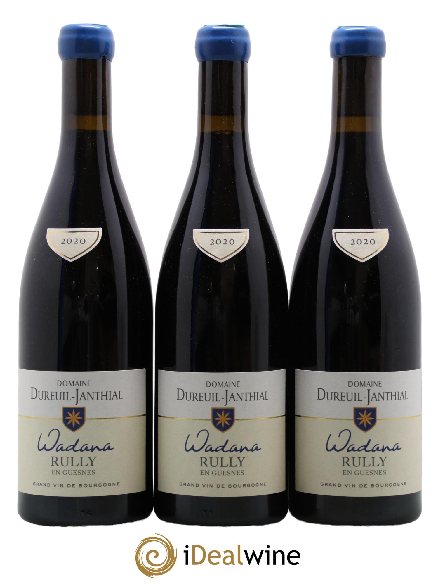 Rully En Guesnes Wadana Vincent Dureuil-Janthial 2020 - Lot de 3 bouteilles - 0