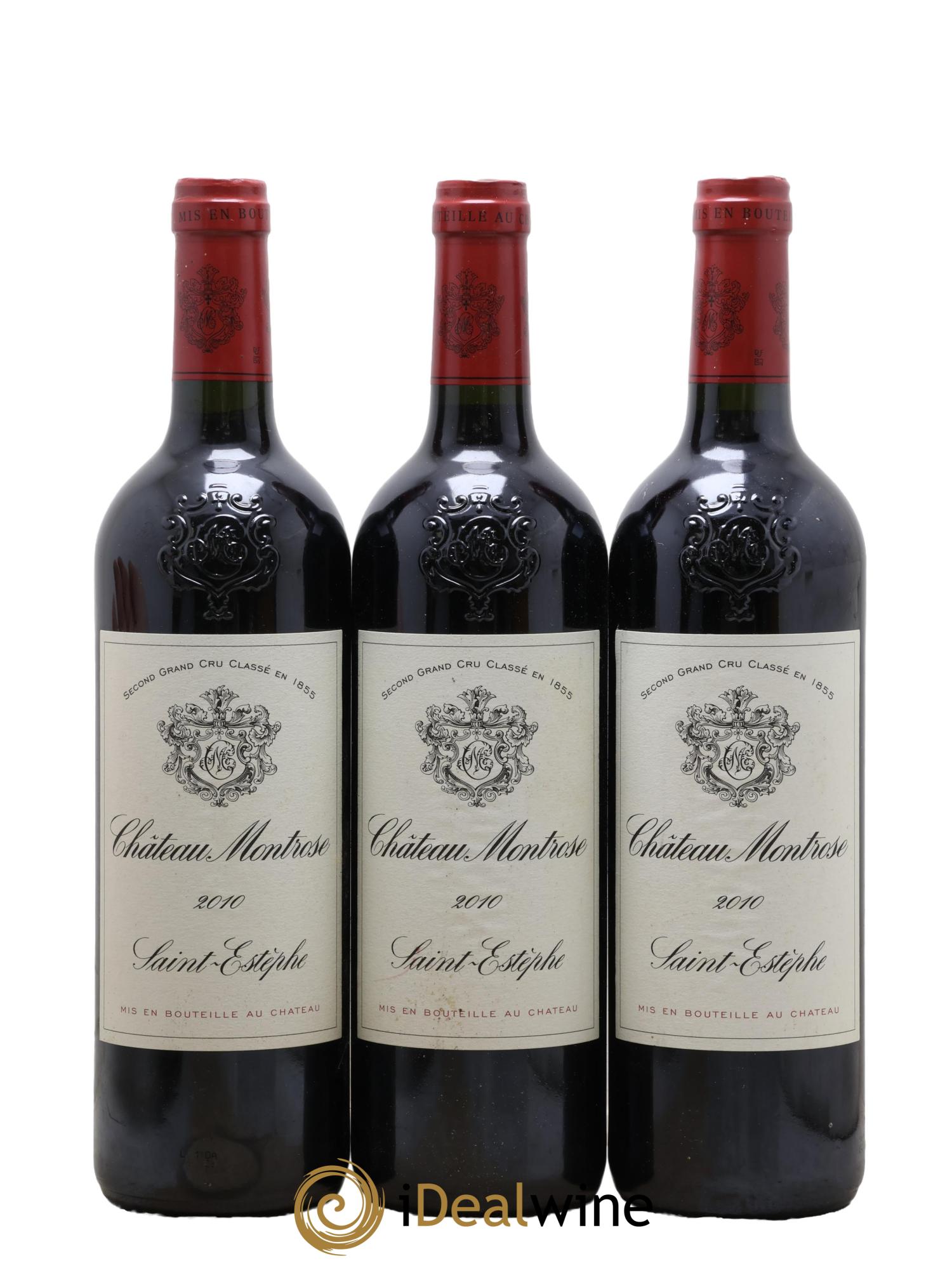 Château Montrose 2ème Grand Cru Classé 2010 - Lot de 3 bouteilles - 0