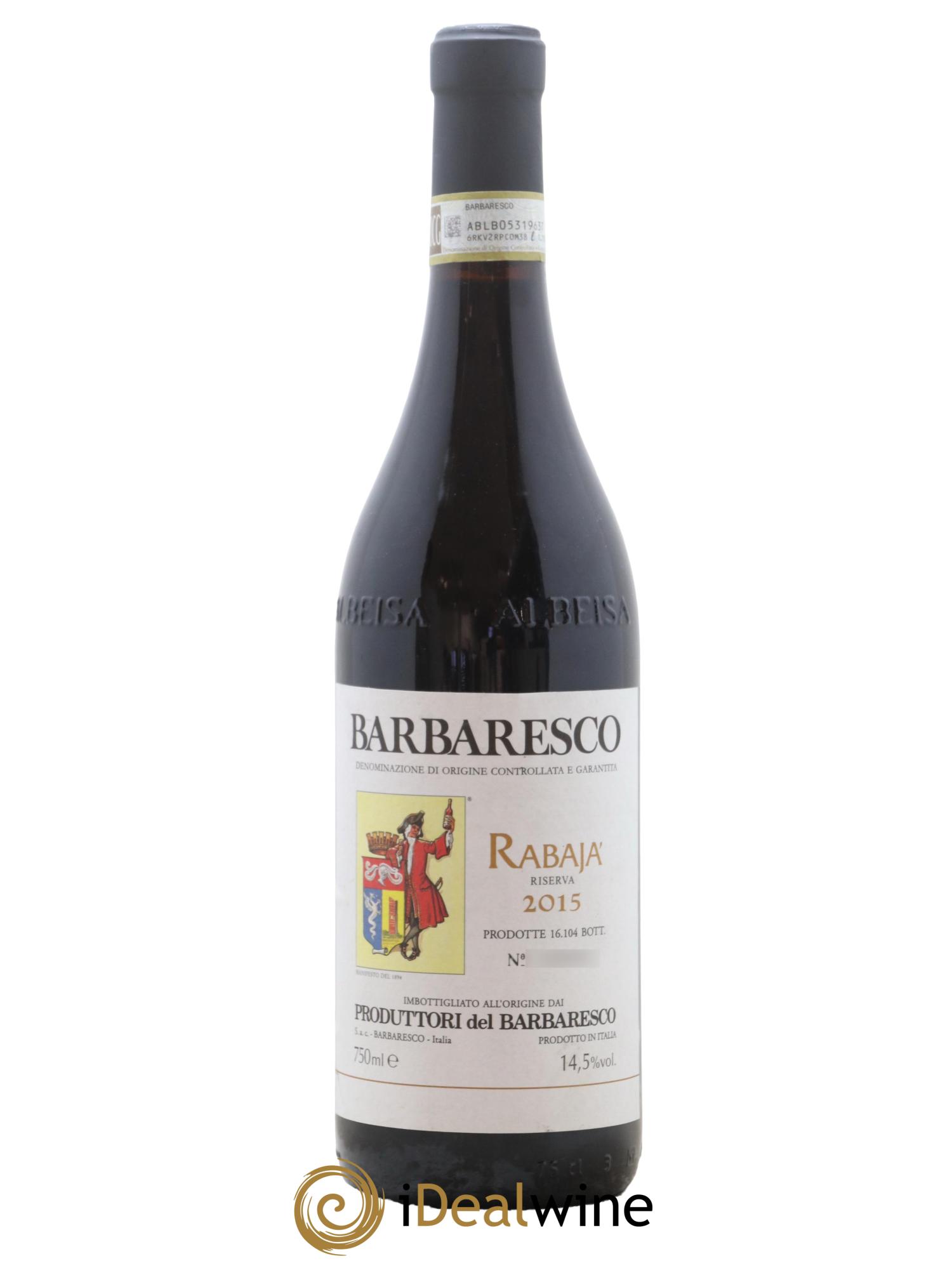 Barbaresco DOCG Riserva Rabaja Produttori del Barbaresco 2015 - Lot of 1 bottle - 0