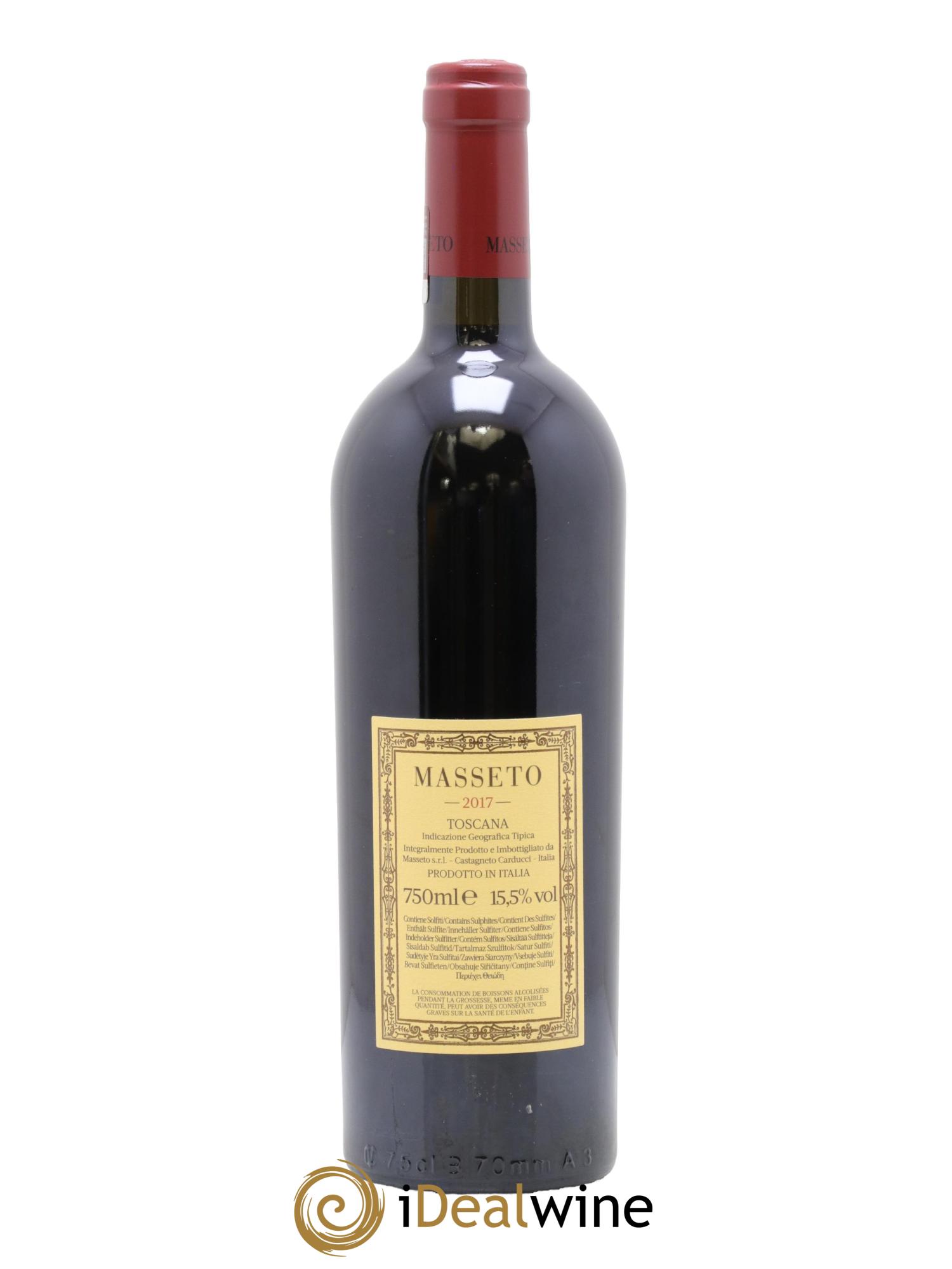 Toscana IGT Tenuta Dell'Ornellaia Masseto Frescobaldi 2017 - Lot de 1 bouteille - 1