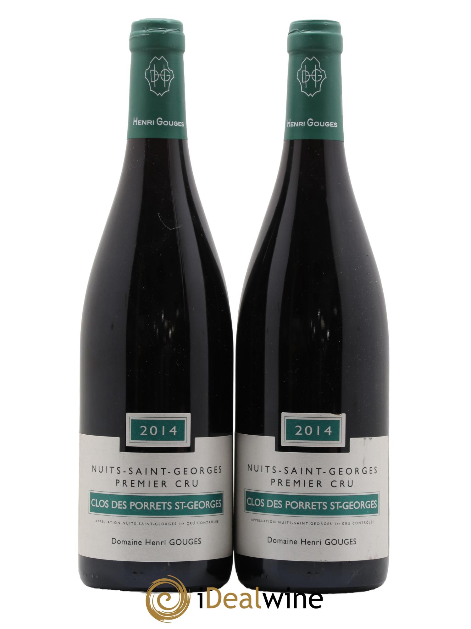 Nuits-Saint-Georges 1er Cru Clos des Porrets St Georges Henri Gouges 2014 - Posten von 2 Flaschen - 0