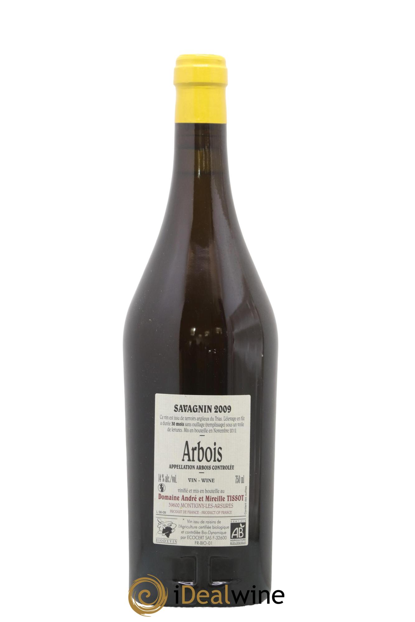 Arbois Savagnin Bénédicte et Stéphane Tissot 2009 - Lot de 1 bouteille - 1