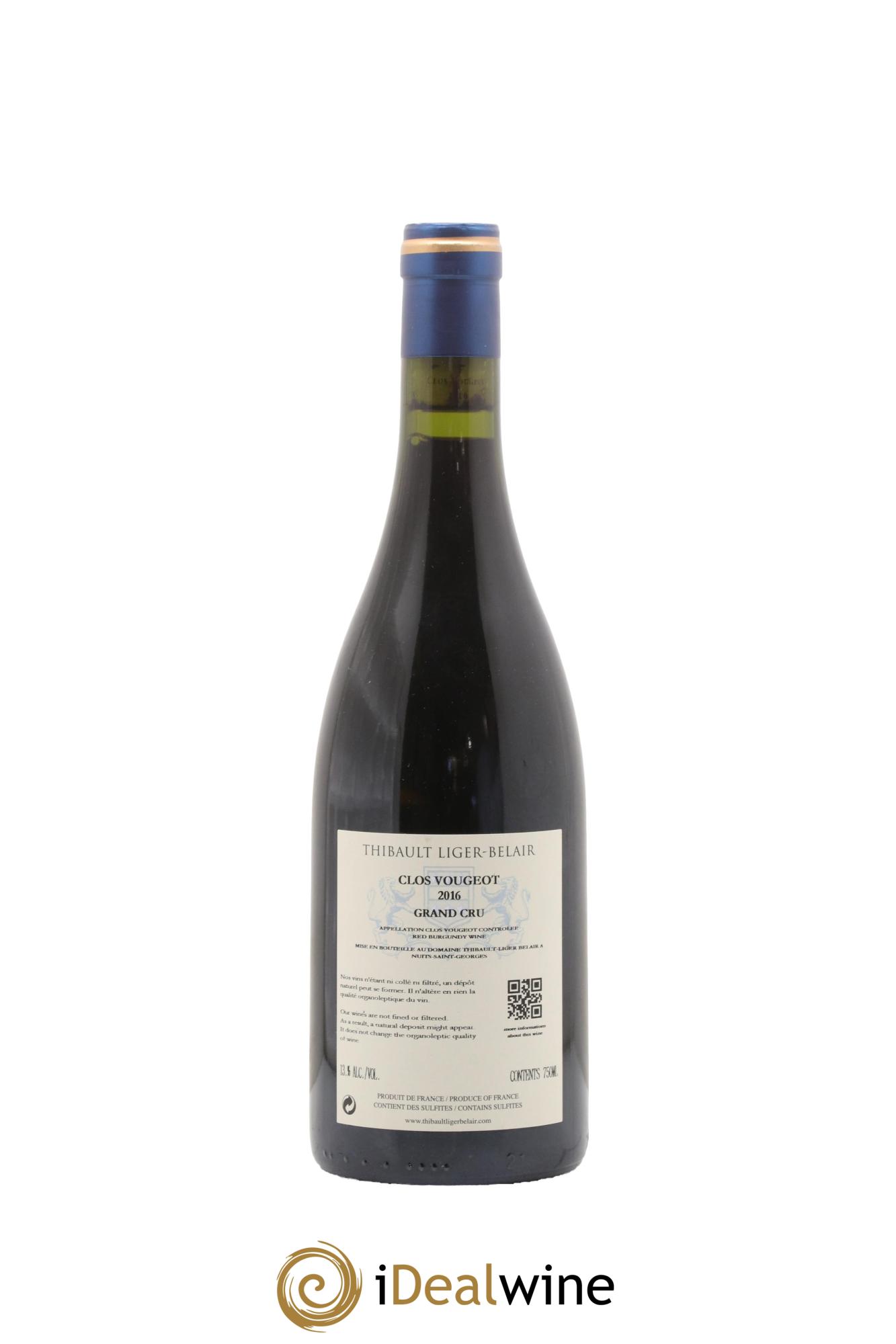 Clos de Vougeot Grand Cru Thibault Liger-Belair 2016 - Lot of 1 bottle - 1
