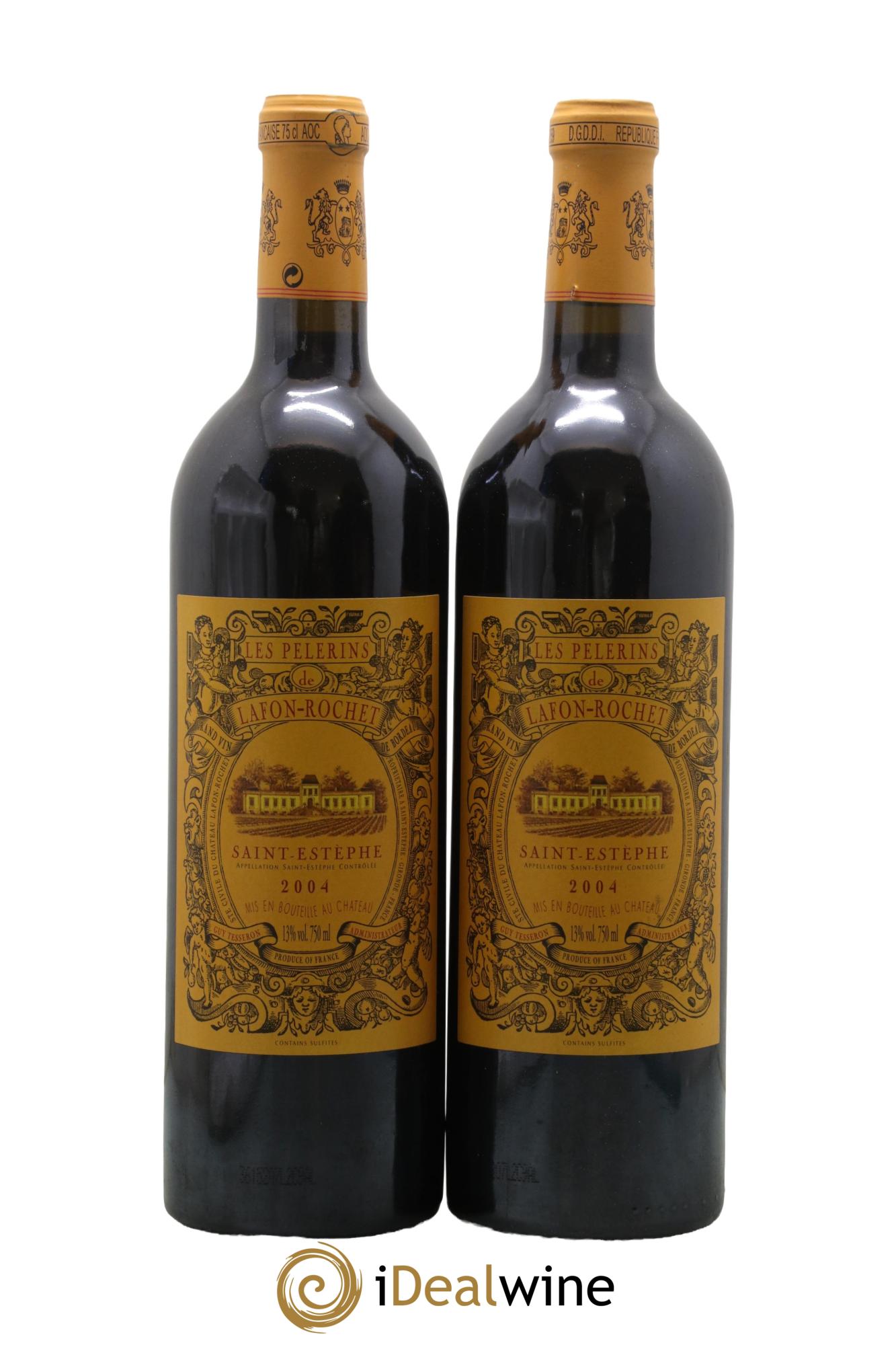 Les Pélerins de Lafon-Rochet Second Vin 2004 - Lot of 2 bottles - 0
