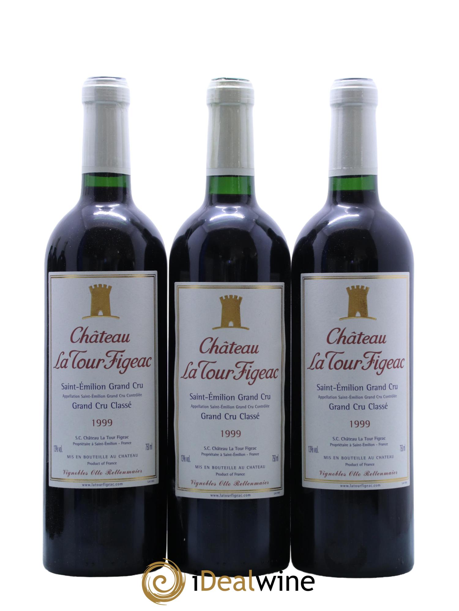 Château la Tour Figeac Grand Cru Classé 1999 - Lotto di 12 bottiglie - 3