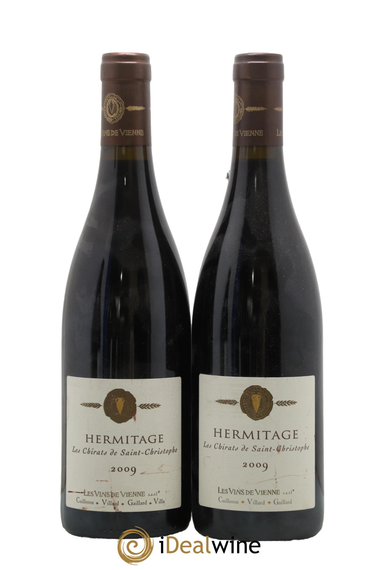 Hermitage Les Chirats de Saint Christophe Les Vins de Vienne 2009 - Lot de 2 bouteilles - 0
