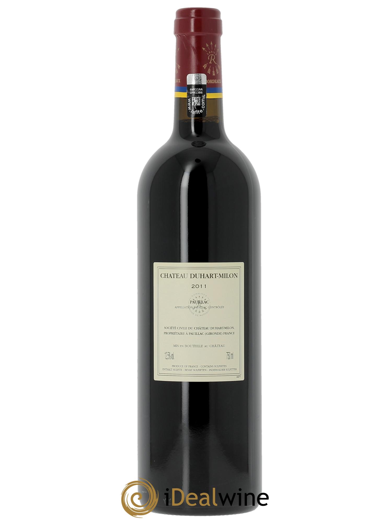 Château Duhart-Milon 4ème Grand Cru Classé 2011 - Lot de 1 bouteille - 1