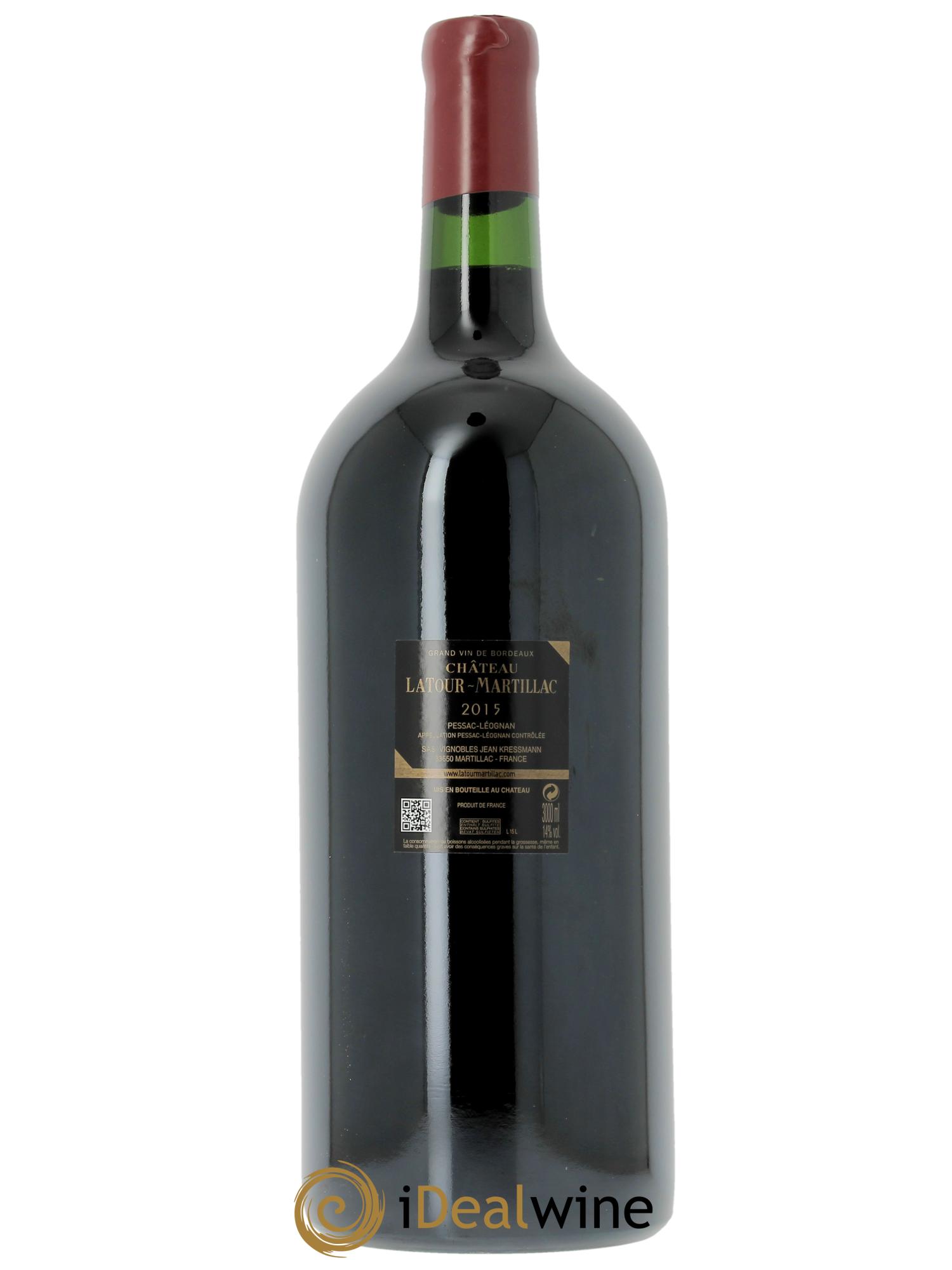 Château Latour-Martillac Cru Classé de Graves  2015 - Posten von 1 Doppel-Magnum - 2