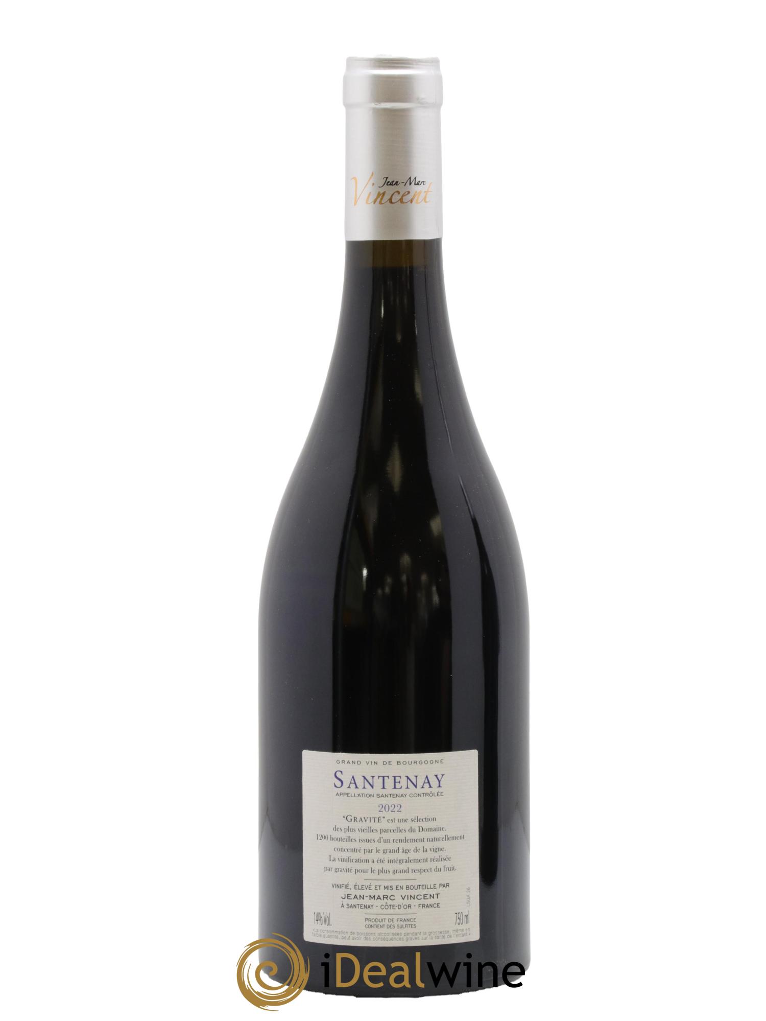 Santenay Gravité Jean-Marc Vincent (Domaine) 2022 - Lot de 1 bouteille - 1