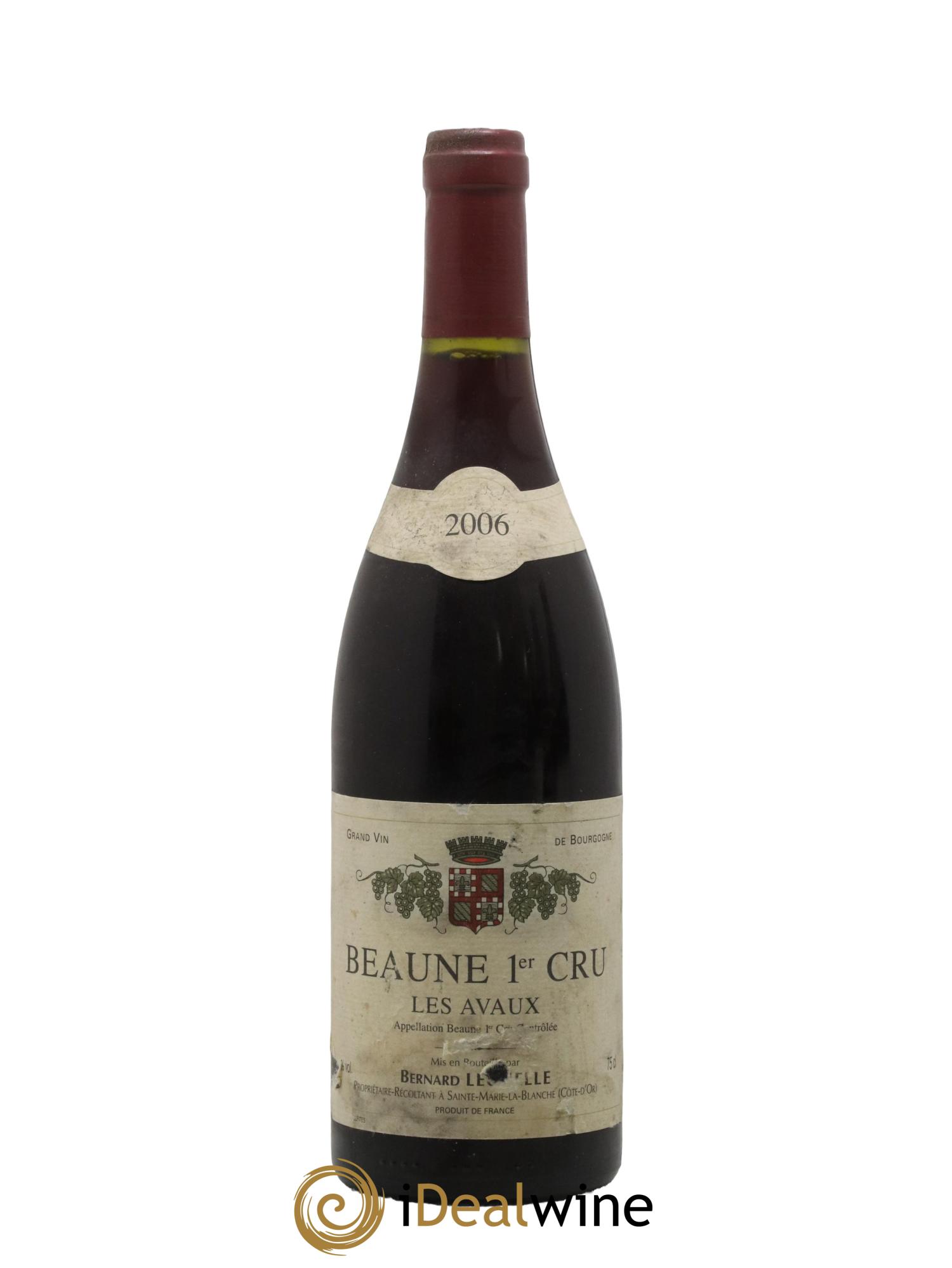 Beaune 1er Cru Les Avaux Domaine Bernard Lecuelle 2006 - Lot de 1 bouteille - 0