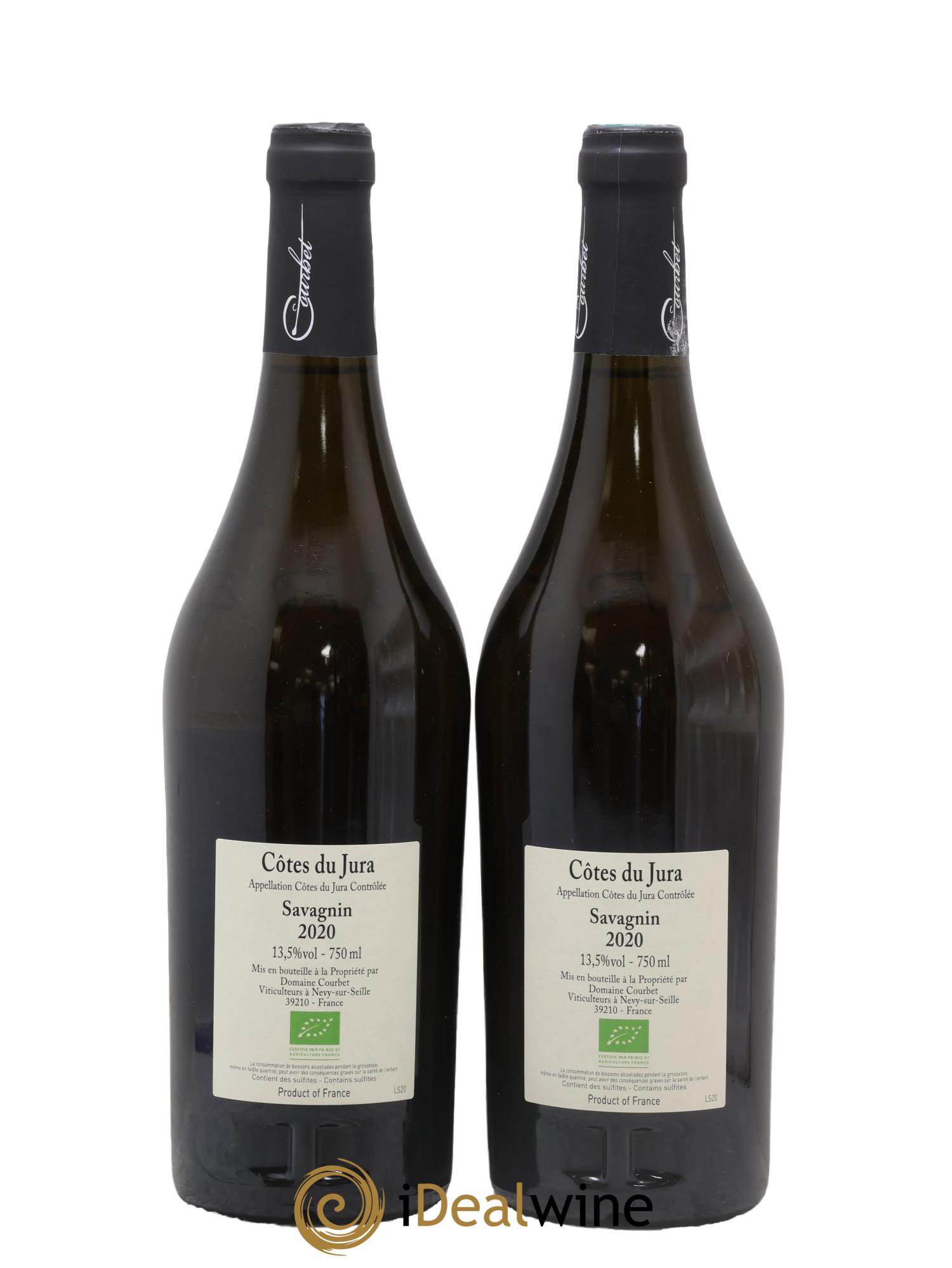 Côtes du Jura Savagnin Domaine Courbet 2020 - Posten von 2 Flaschen - 1