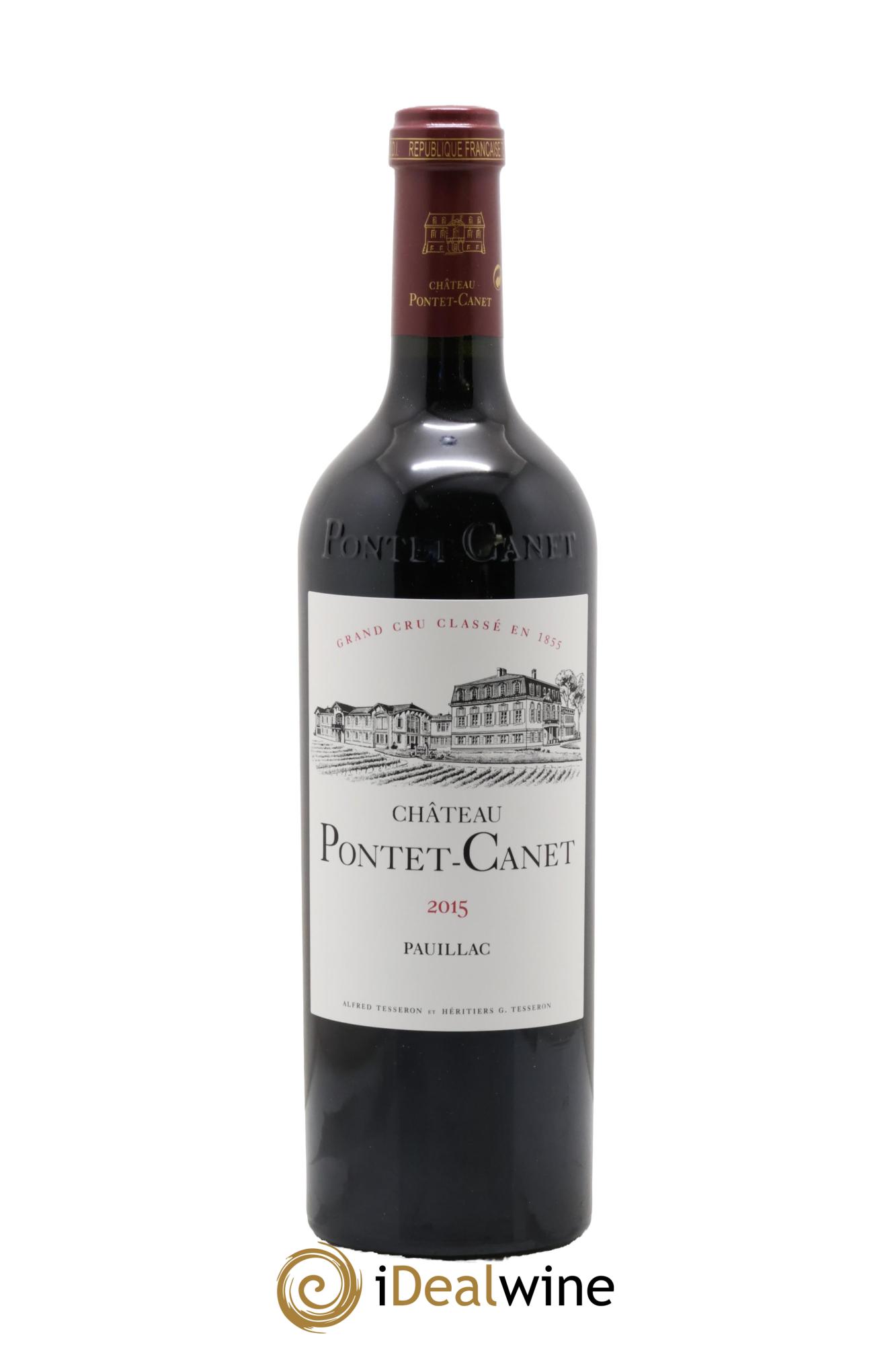 Château Pontet Canet 5ème Grand Cru Classé 2015 - Lot de 1 bouteille - 0