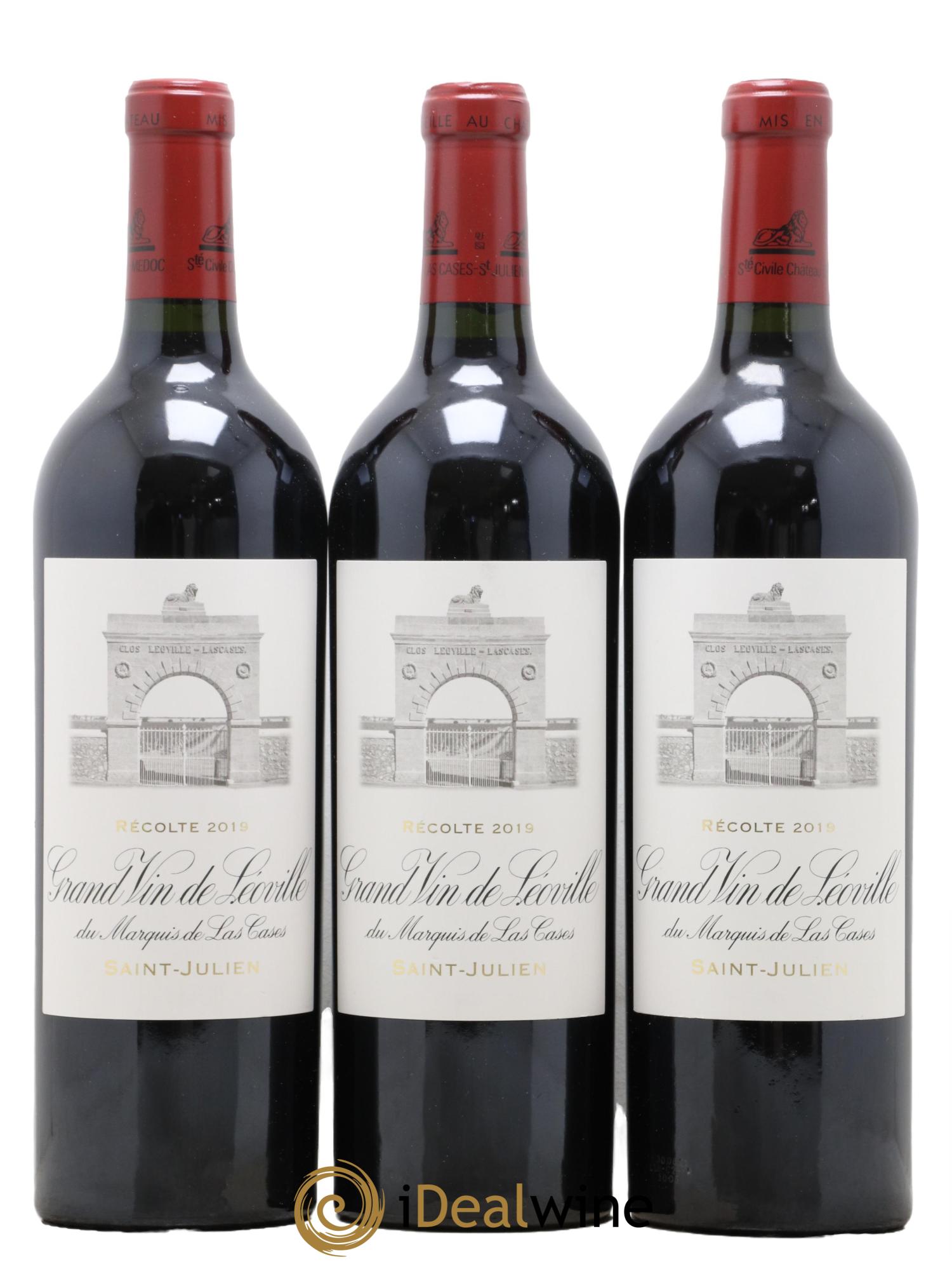 Château Léoville Las Cases 2ème Grand Cru Classé 2019 - Lotto di 3 bottiglie - 0