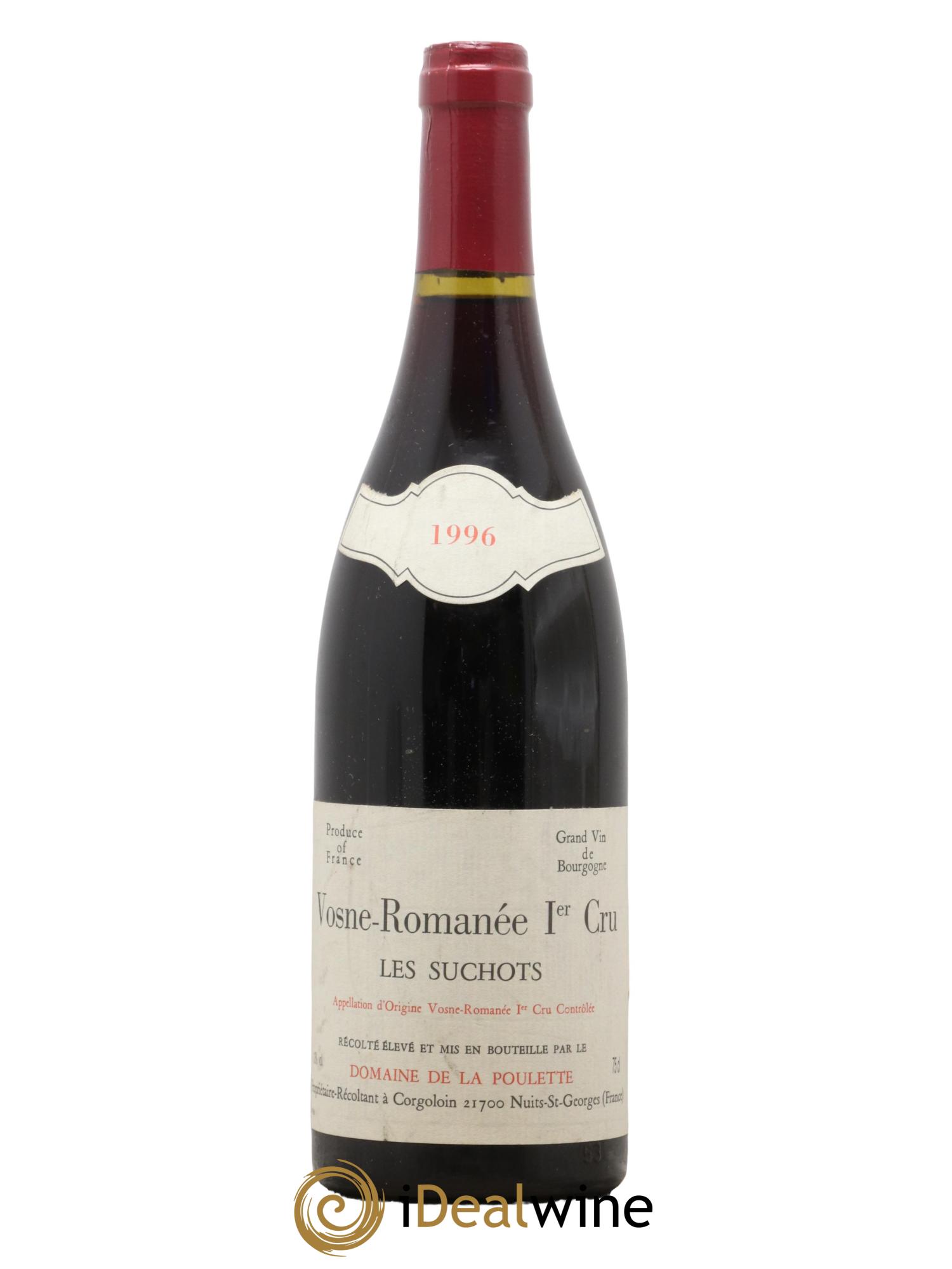 Vosne-Romanée 1er Cru Les Suchots Domaine de la Poulette 1996 - Lot de 1 bouteille - 0