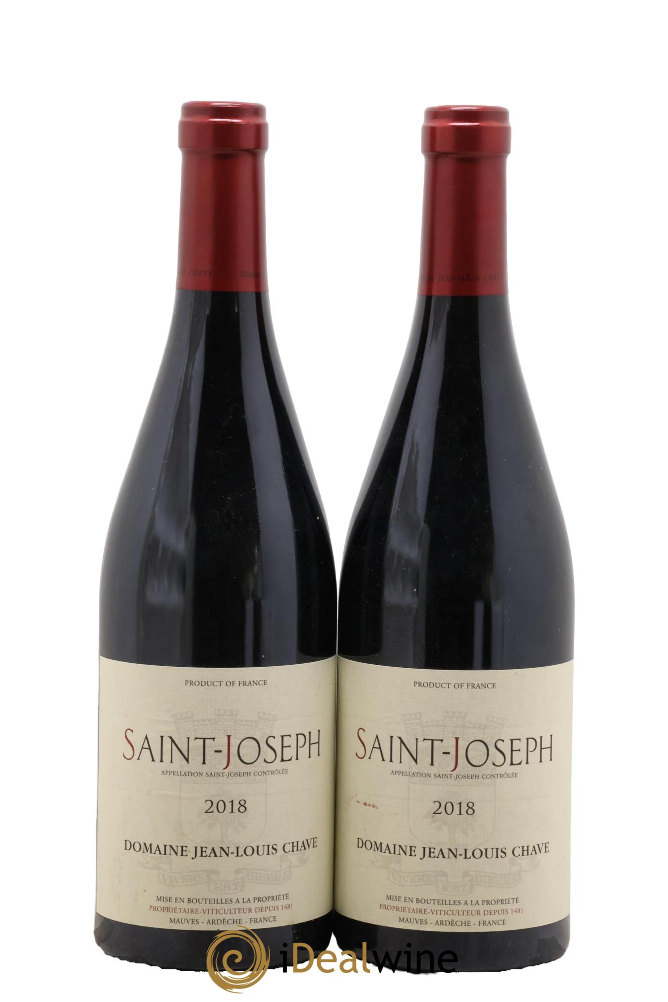 Saint-Joseph Jean-Louis Chave 2018 - Posten von 2 Flaschen - 0