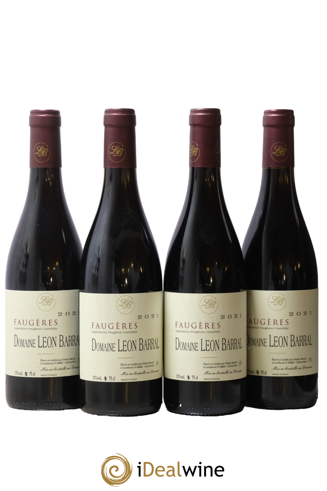 Faugères Domaine Léon Barral 2021 - Lot de 4 bouteilles - 0