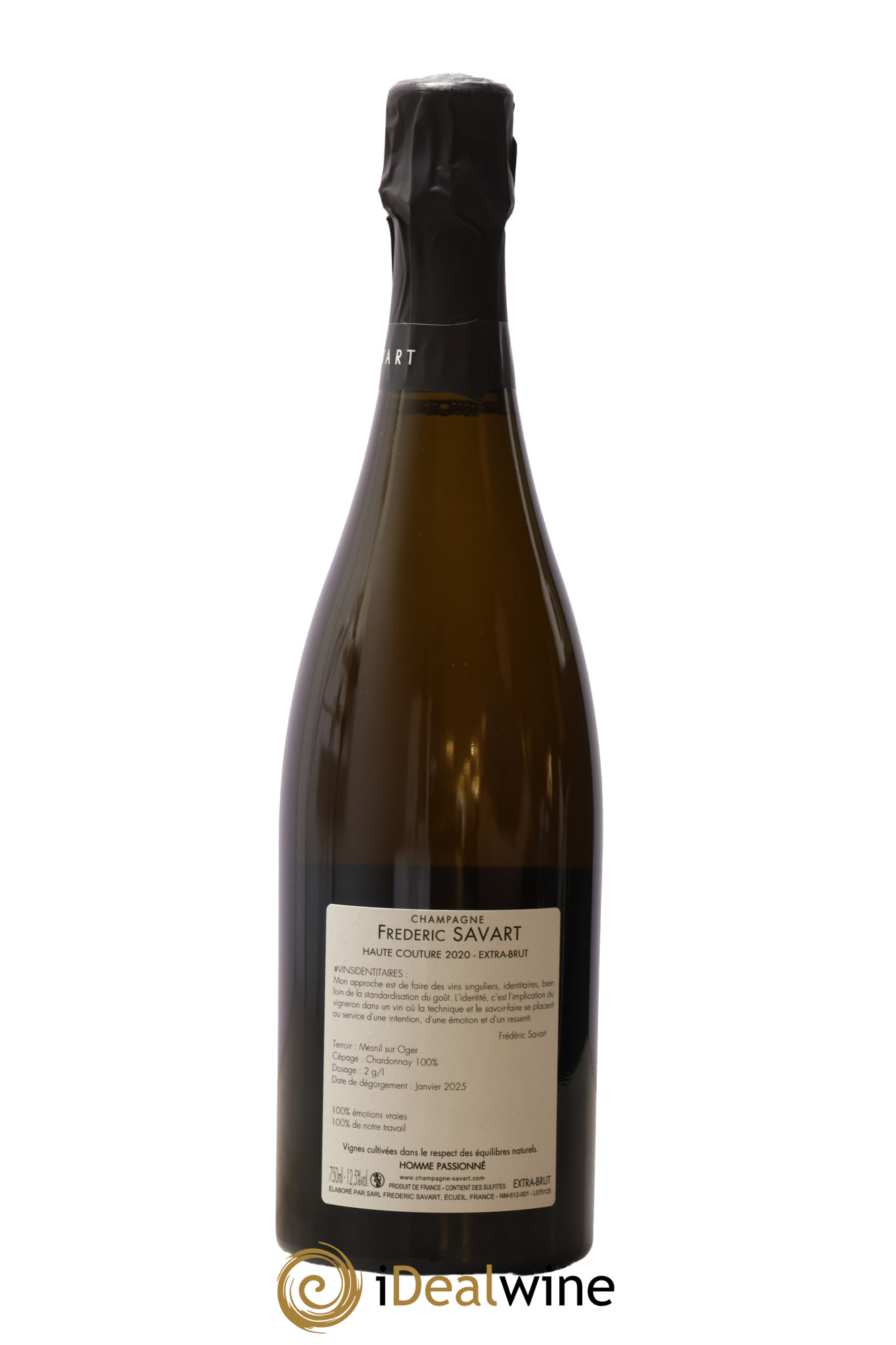 Haute Couture Le Mesnil sur Oger Extra-Brut Savart 2020 - Lot de 1 bouteille - 1