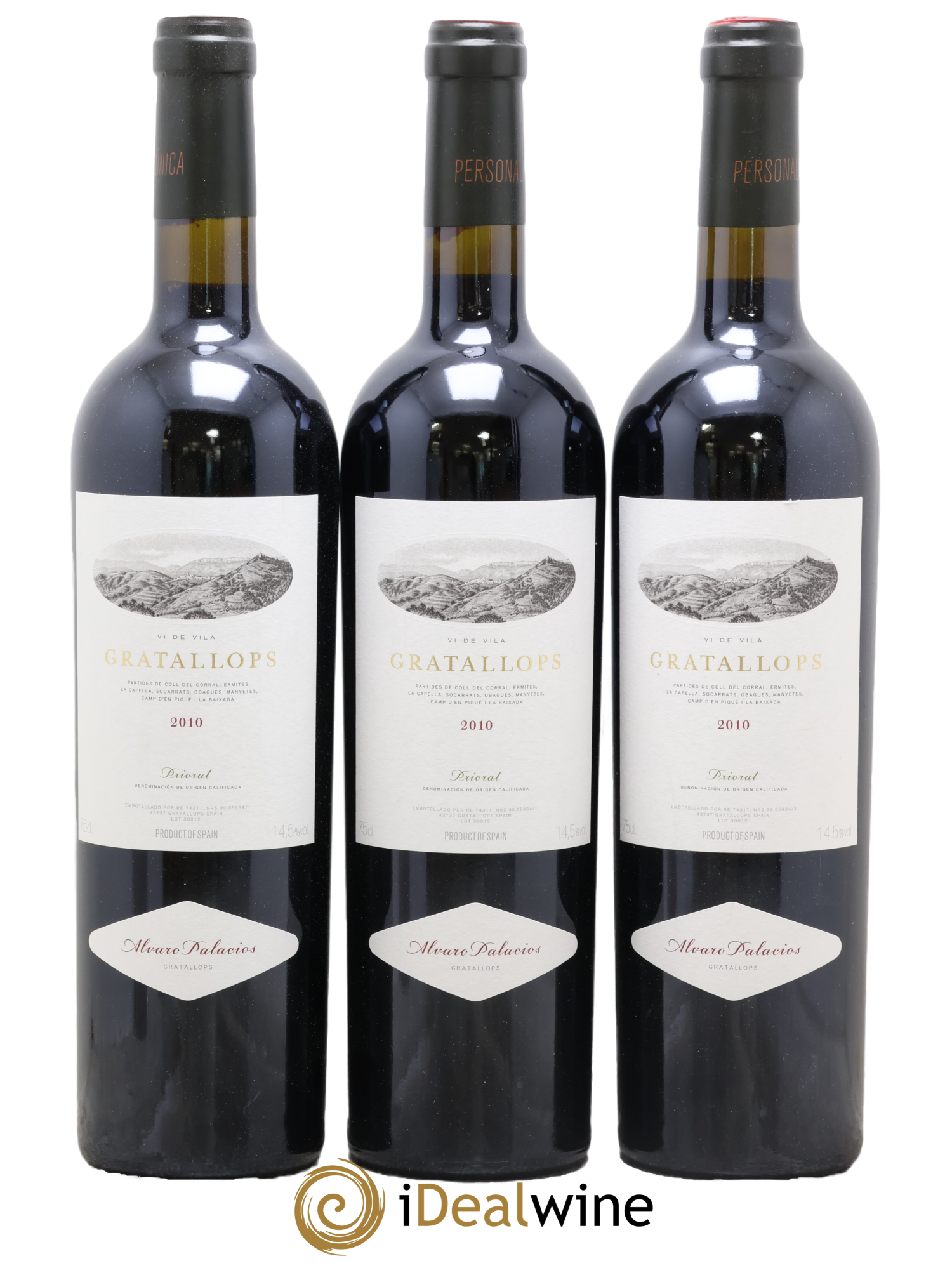 Priorat DOCa Alvaro Palacios Vi de Vila Gratallops 2010 - Lot de 3 bouteilles - 0