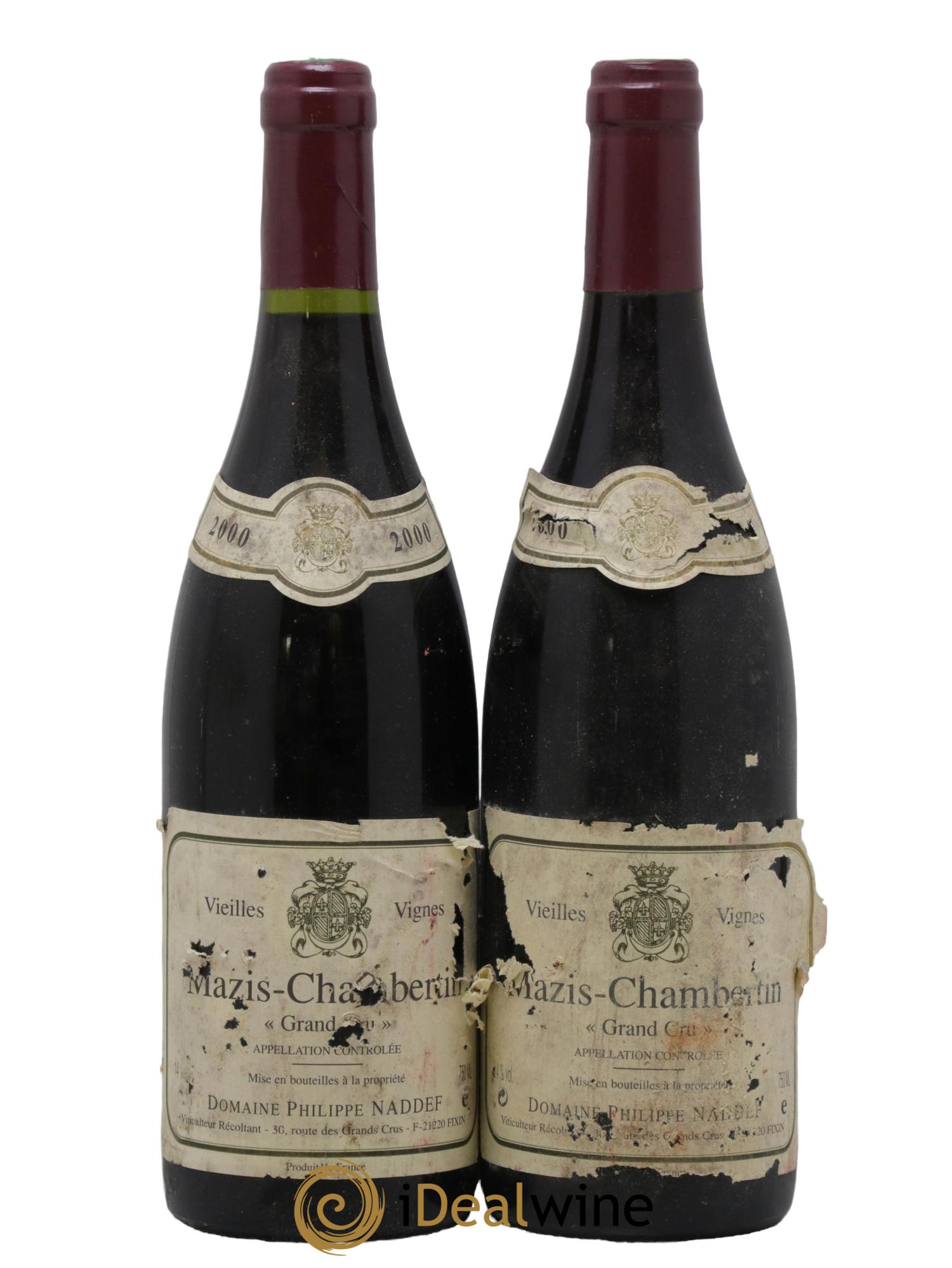 Mazis-Chambertin Grand Cru Philippe Naddef Vieilles Vignes 2000 - Lot de 2 bouteilles - 0