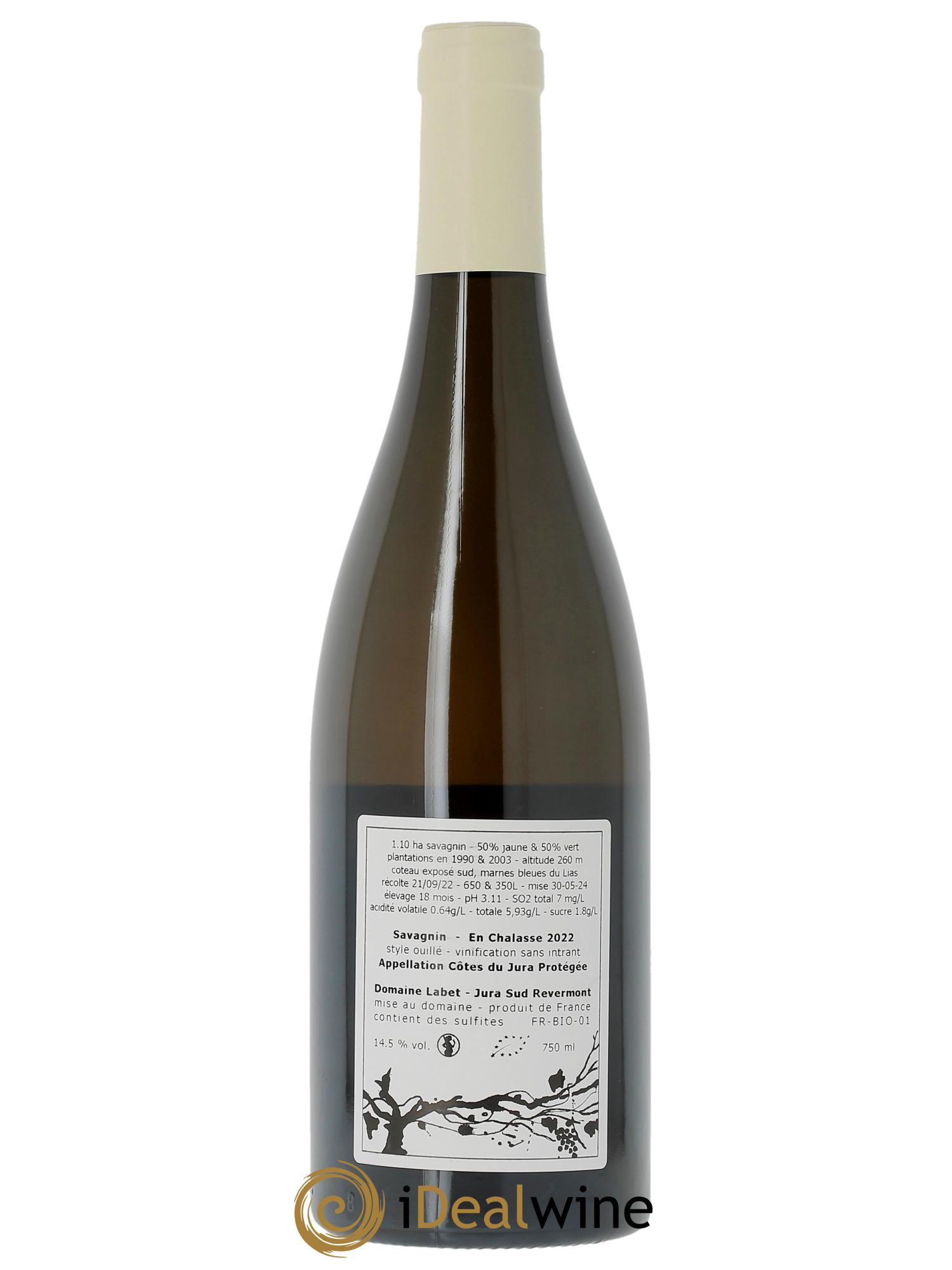 Côtes du Jura Fleur de Savagnin En Chalasse Romain - Julien  - Charline Labet  2022 - Lot de 1 bouteille - 1