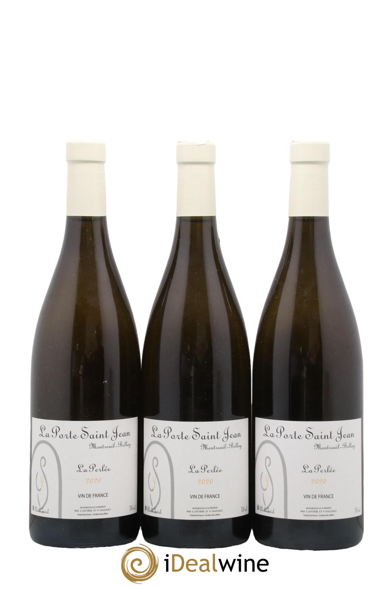Vin de France La Perlée La Porte Saint Jean 2020 - Lot de 3 bouteilles - 0