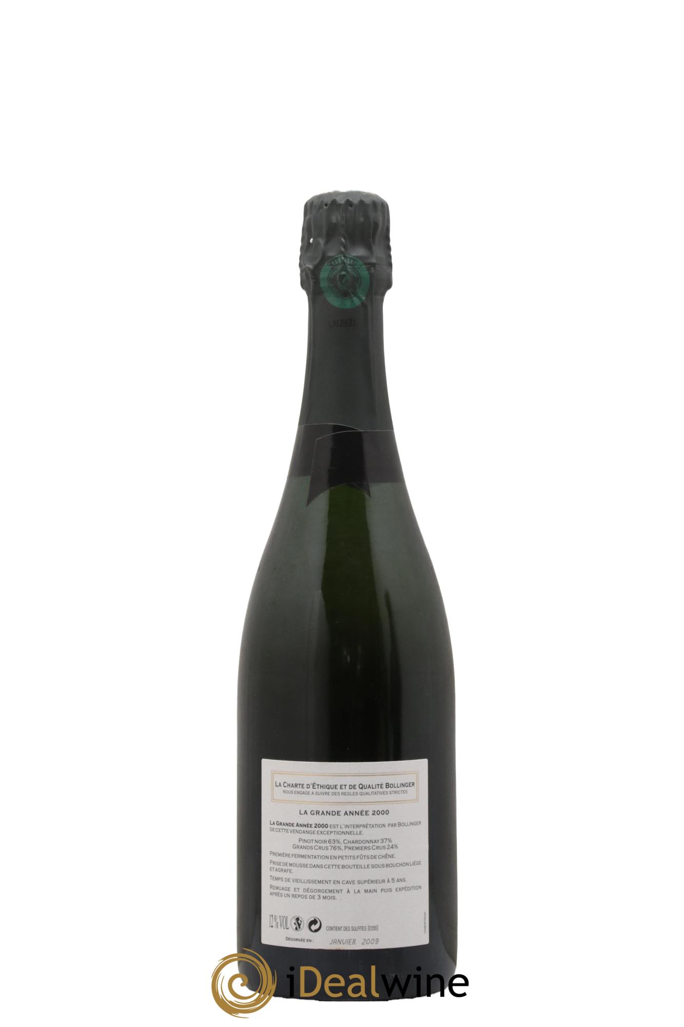 Grande Année Brut Bollinger 2000 - Lot of 1 bottle - 1