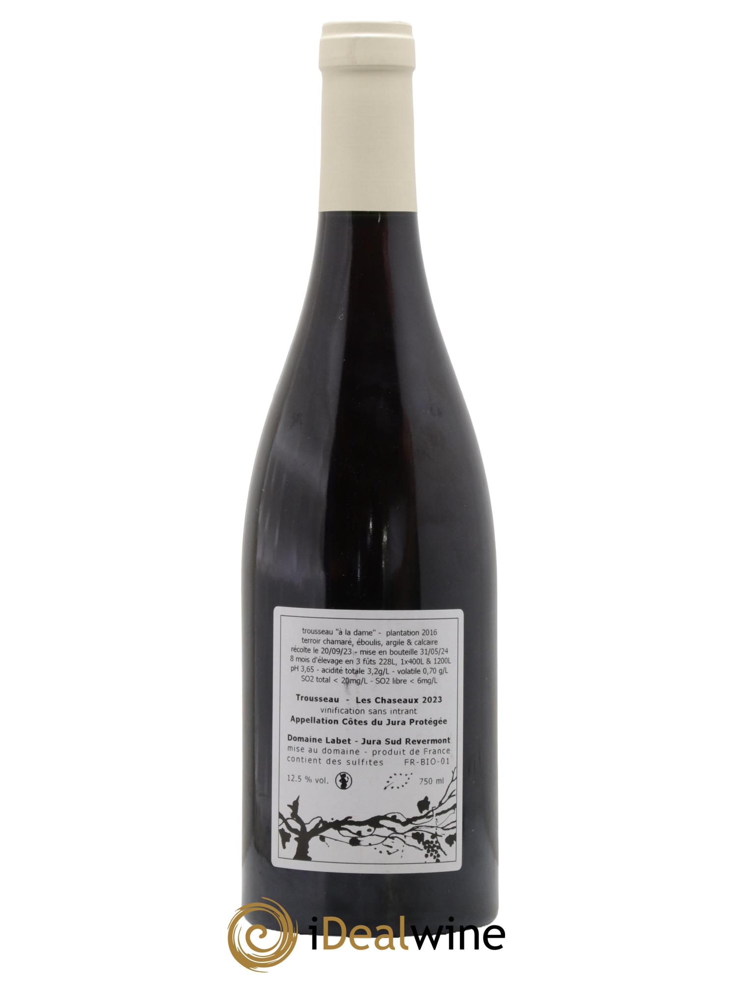Côtes du Jura Trousseau En Chalasse Romain - Julien - Charline Labet 2023 - Lot de 1 bouteille - 1