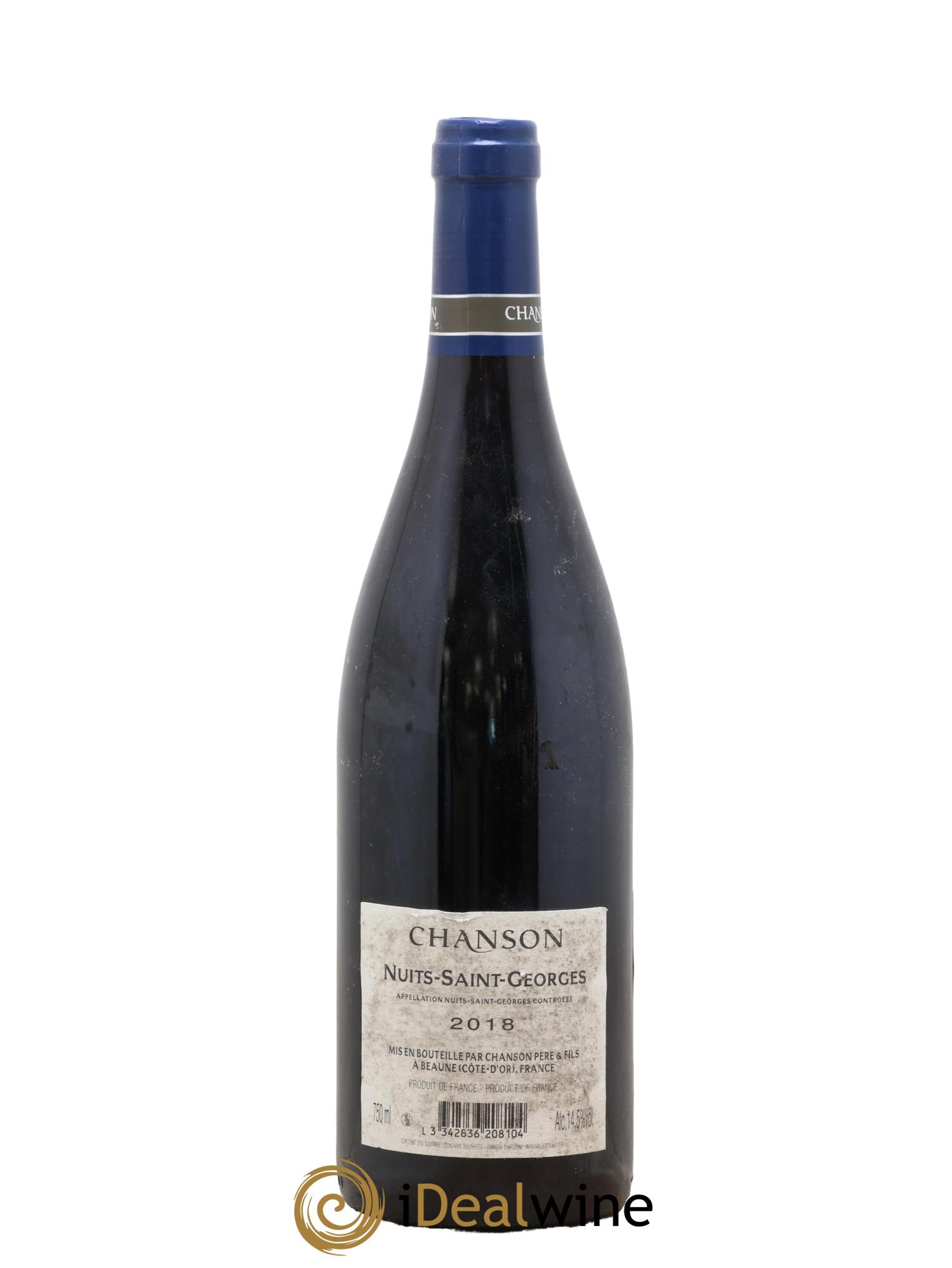 Nuits-Saint-Georges Chanson (Domaine) 2018 - Lot of 1 bottle - 1