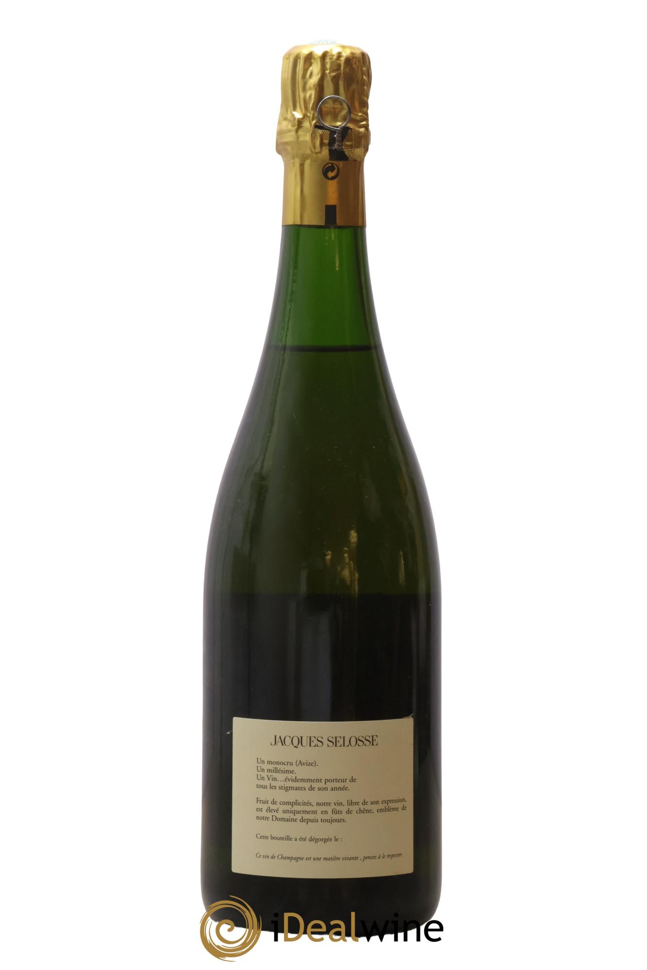 Grand Cru Blanc de Blancs Brut Jacques Selosse 1990 - Lot de 1 bouteille - 1