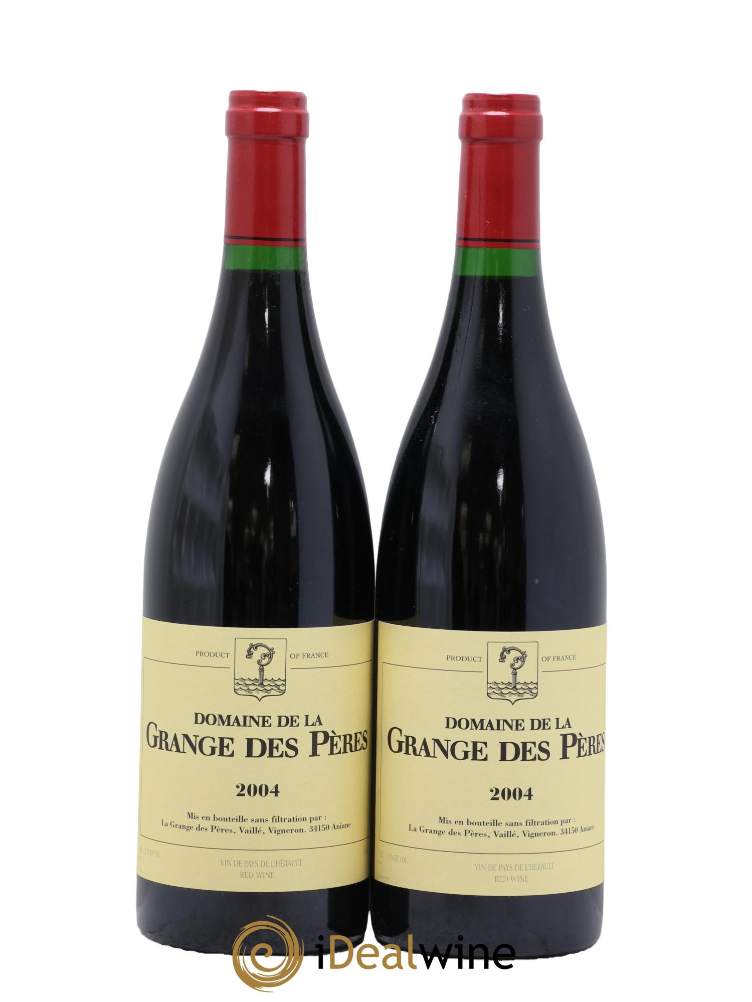 Pays d'Hérault Grange des Pères Laurent Vaillé 2004 - Lot de 2 bouteilles - 0