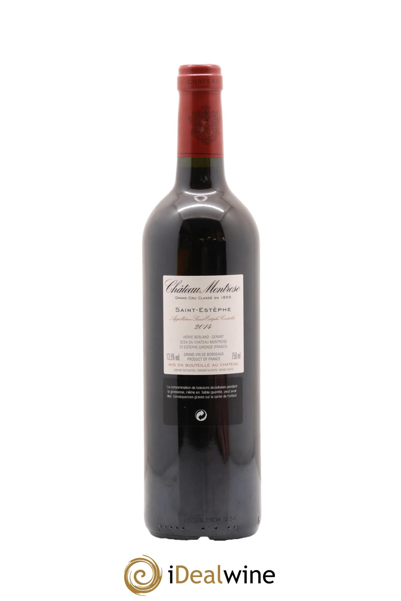 Château Montrose 2ème Grand Cru Classé 2014 - Lot de 1 bouteille - 1