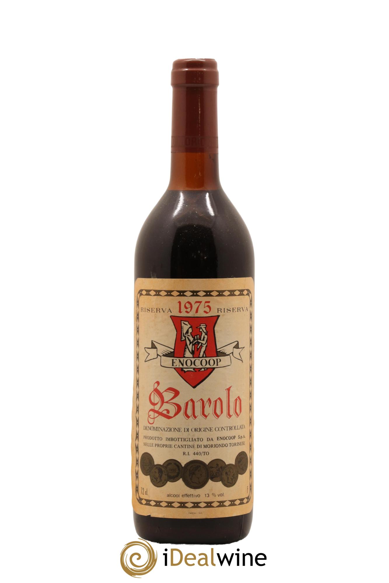 Barolo DOCG Riserva Enocoop 1975 - Lotto di 1 bottiglia - 0