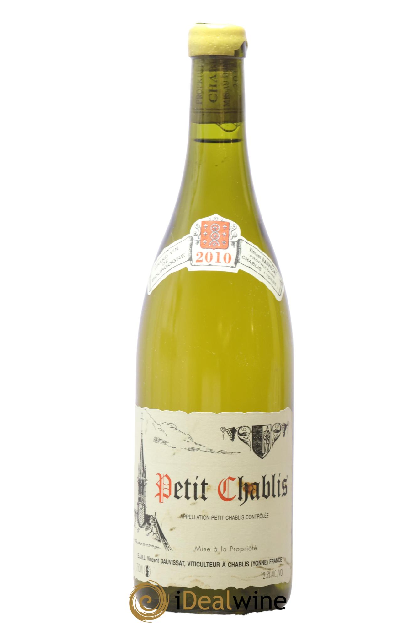 Petit Chablis Vincent Dauvissat (Domaine) 2010 - Lot of 1 bottle - 0