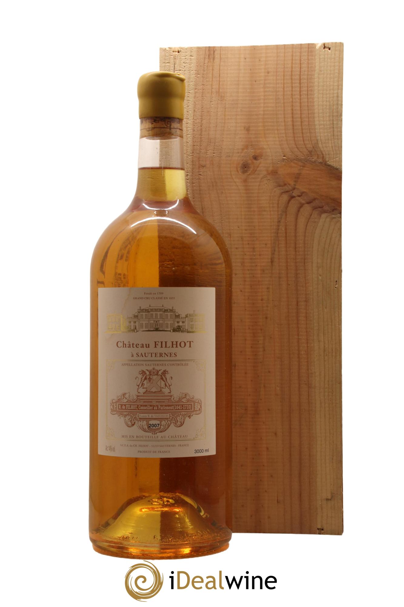 Château Filhot 2ème Grand Cru Classé 2007 - Lotto di 1 jéroboam - 0