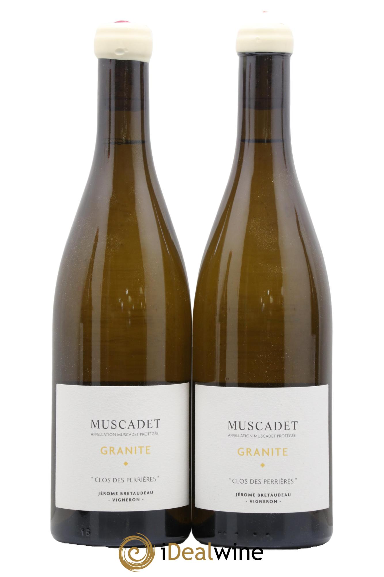 Muscadet-Sèvre-et-Maine Granite Clos des Perrières Jérôme Bretaudeau - Domaine de Bellevue 2020 - Lot de 2 bouteilles - 0