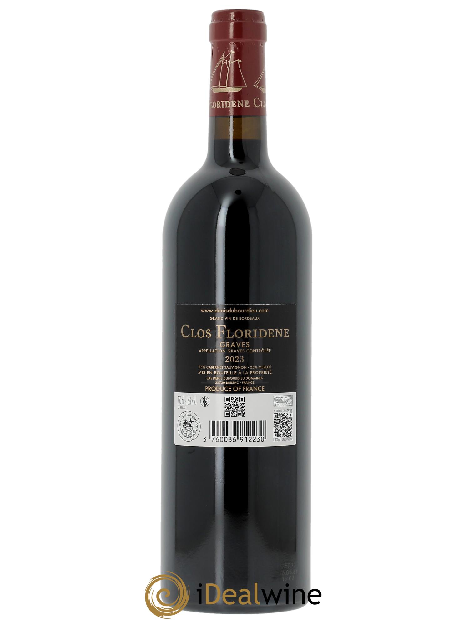 Clos Floridène 2023 - Lot de 1 bouteille - 1