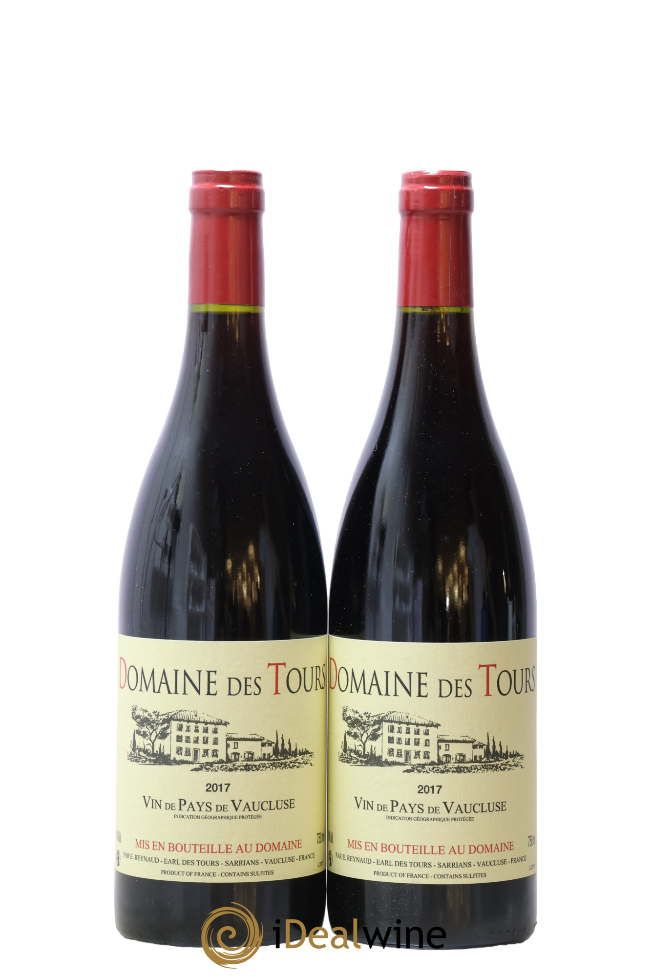 Vaucluse (Vin de Pays de Vaucluse) Domaine des Tours Emmanuel Reynaud 2017 - Lot de 2 bouteilles - 0