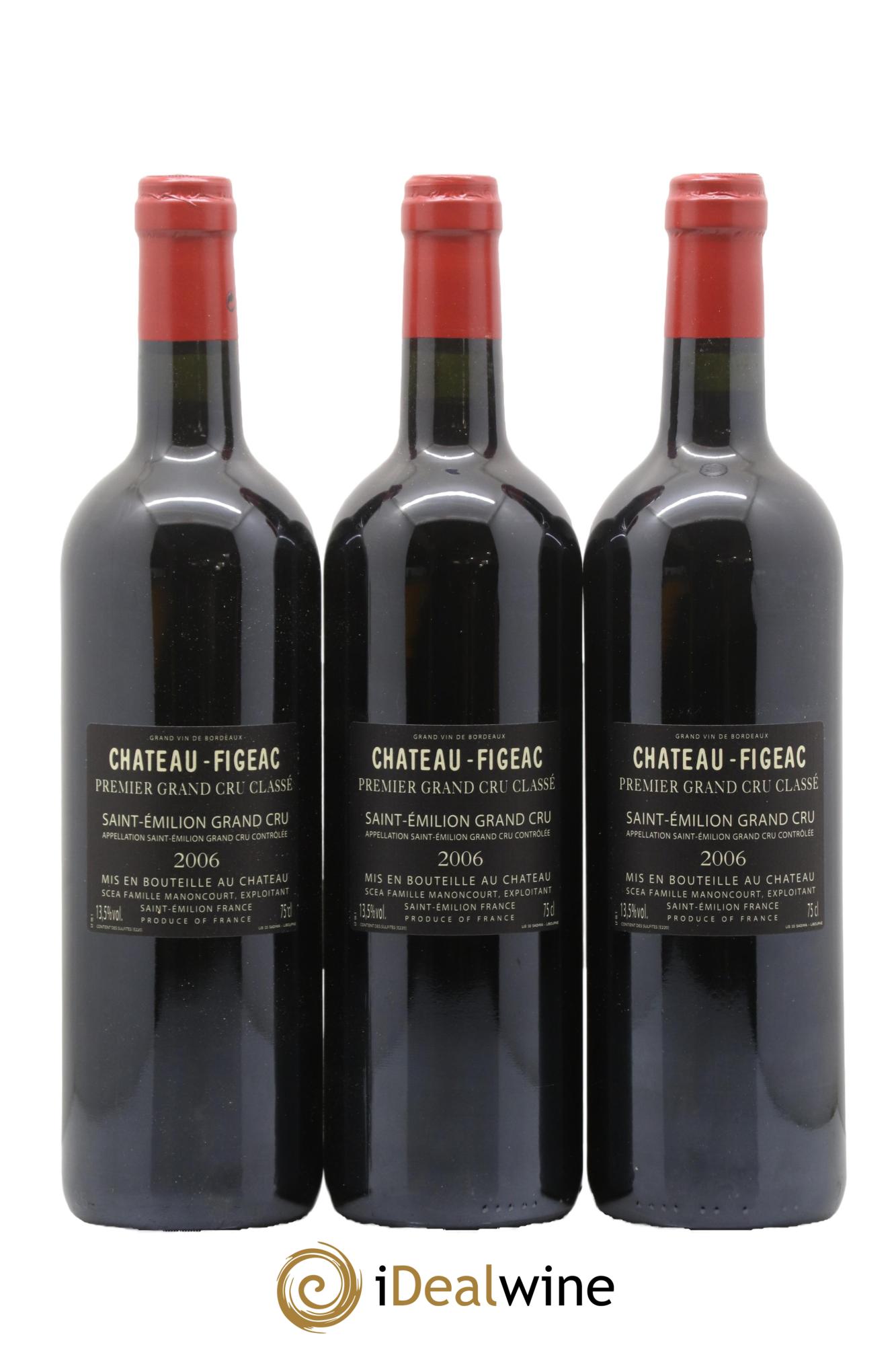 Château Figeac 1er Grand Cru Classé A 2006 - Posten von 12 Flaschen - 2